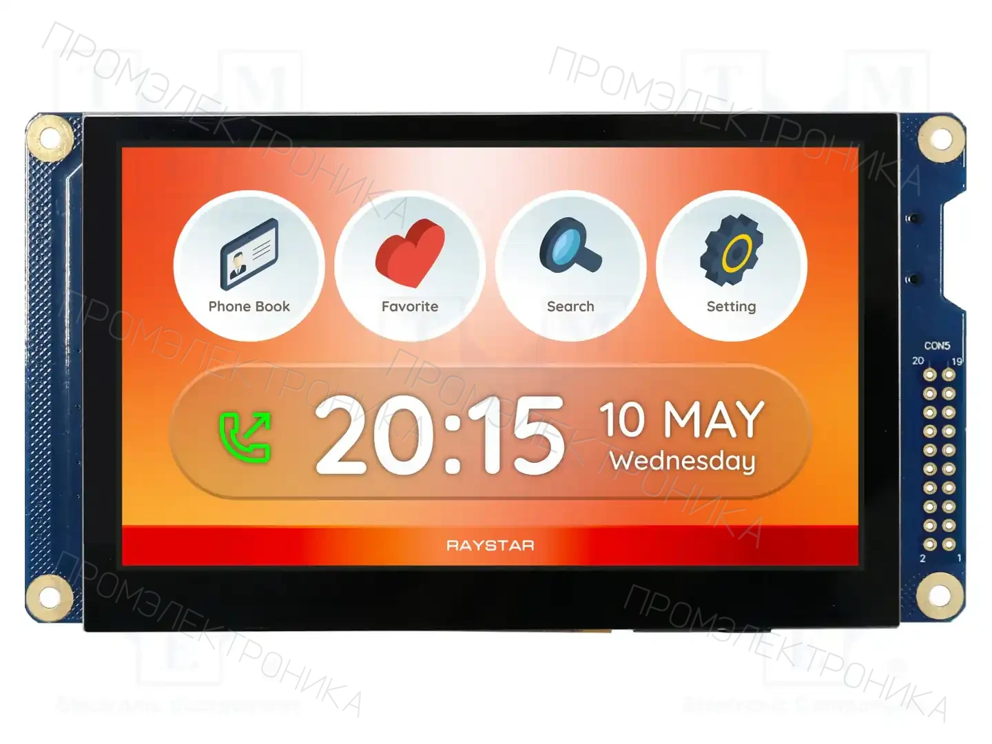 RAYSTAR OPTRONICS RFE430W-EYW-DSG — Интеллигентные дисплеи