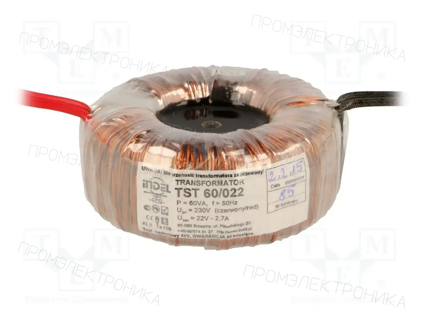 INDEL TST 60/ZL230/22V — Трансформаторы тороидальные