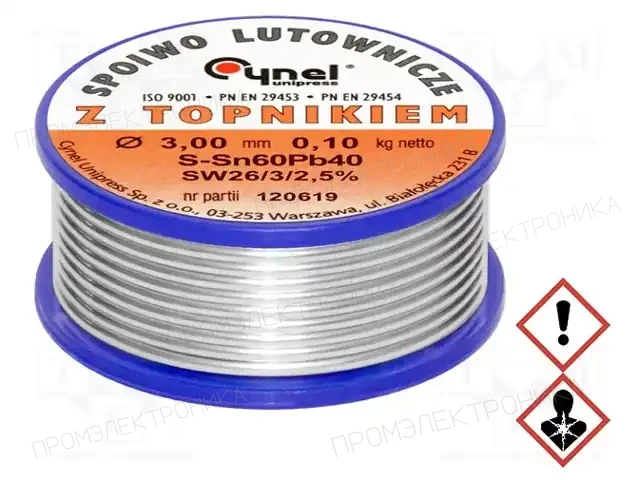 CYNEL LC60-3.00/0.1 — Паяльные провода свинцовые