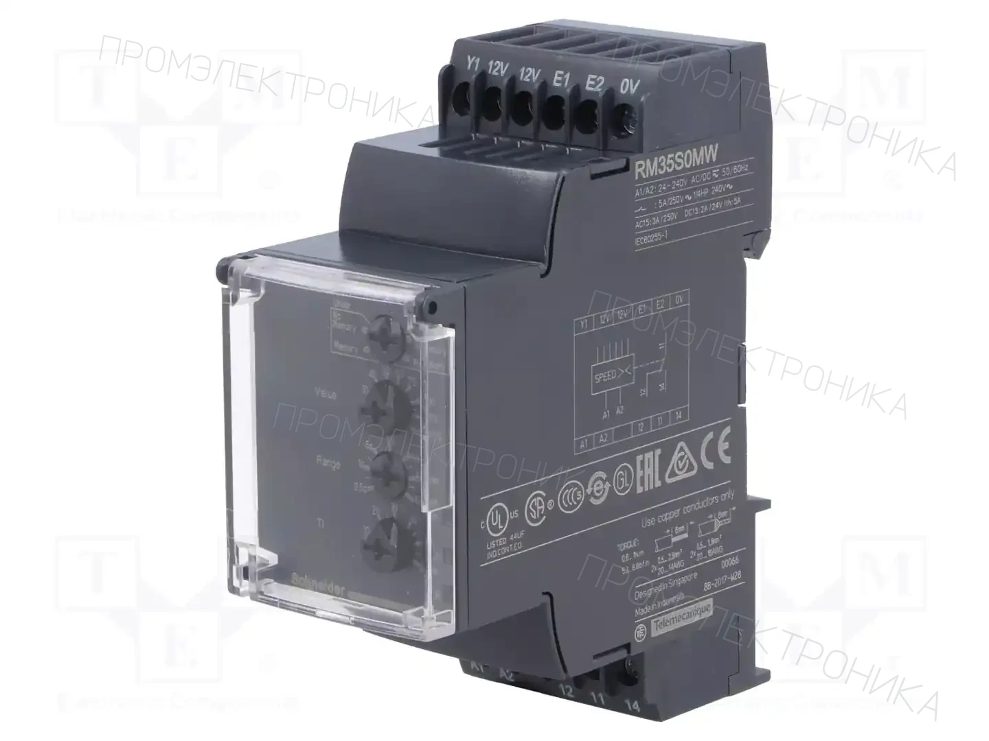 SCHNEIDER ELECTRIC RM35S0MW — Контрольные реле