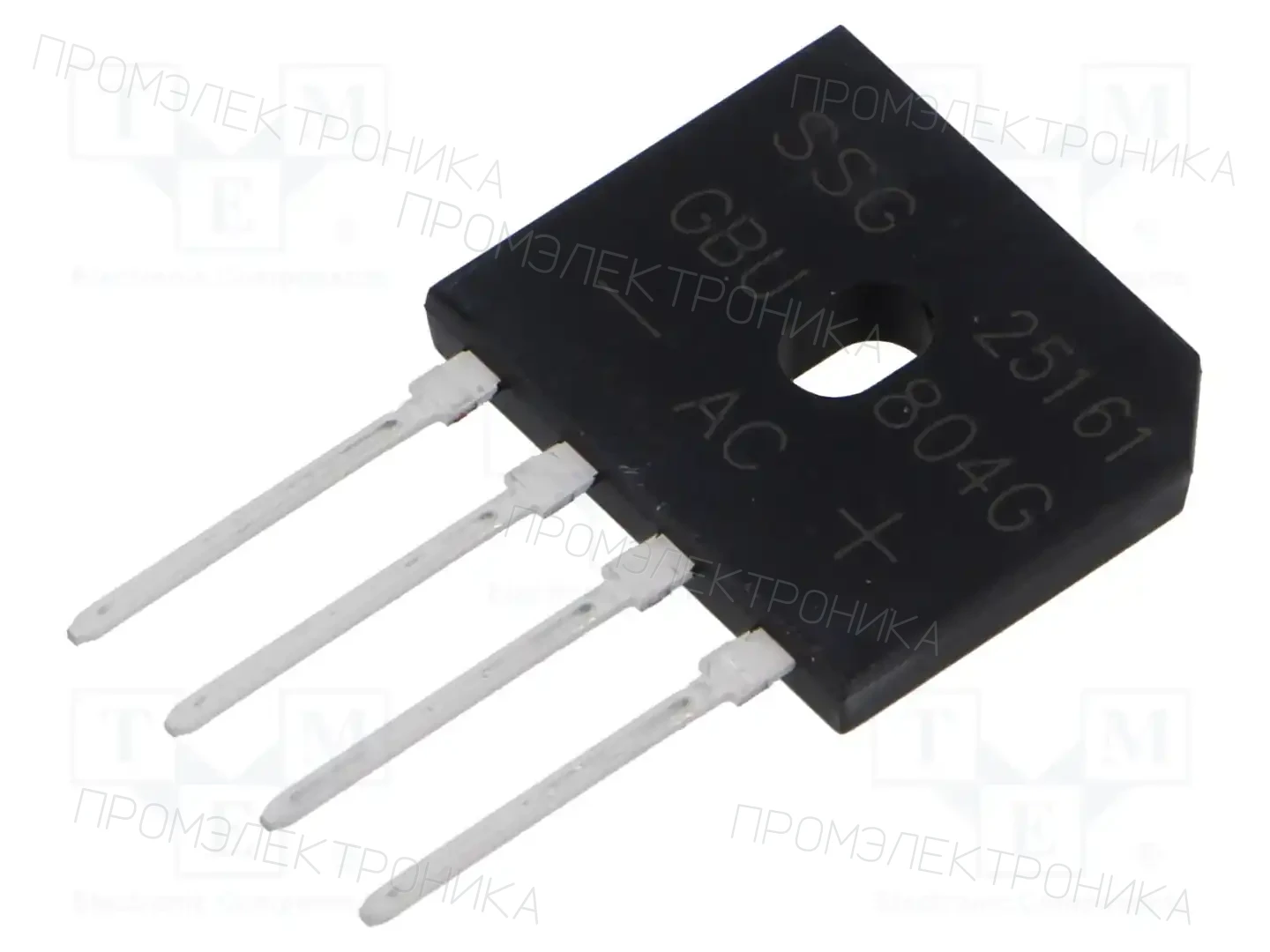 SMC DIODE SOLUTIONS GBU804GTB — Однофазные мосты диодные плоские
