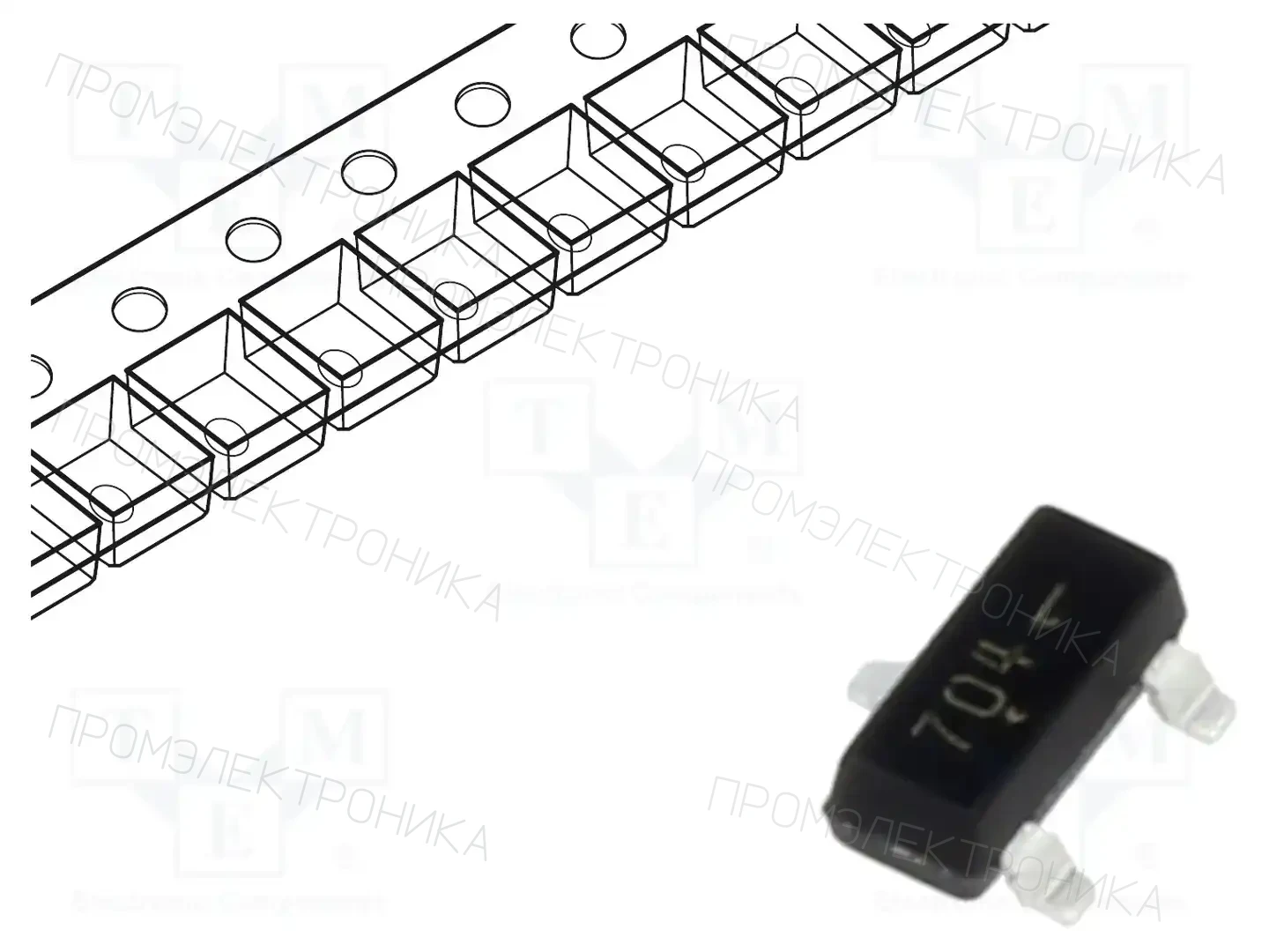 onsemi 2N7002KT7G — Транзисторы с каналом N SMD