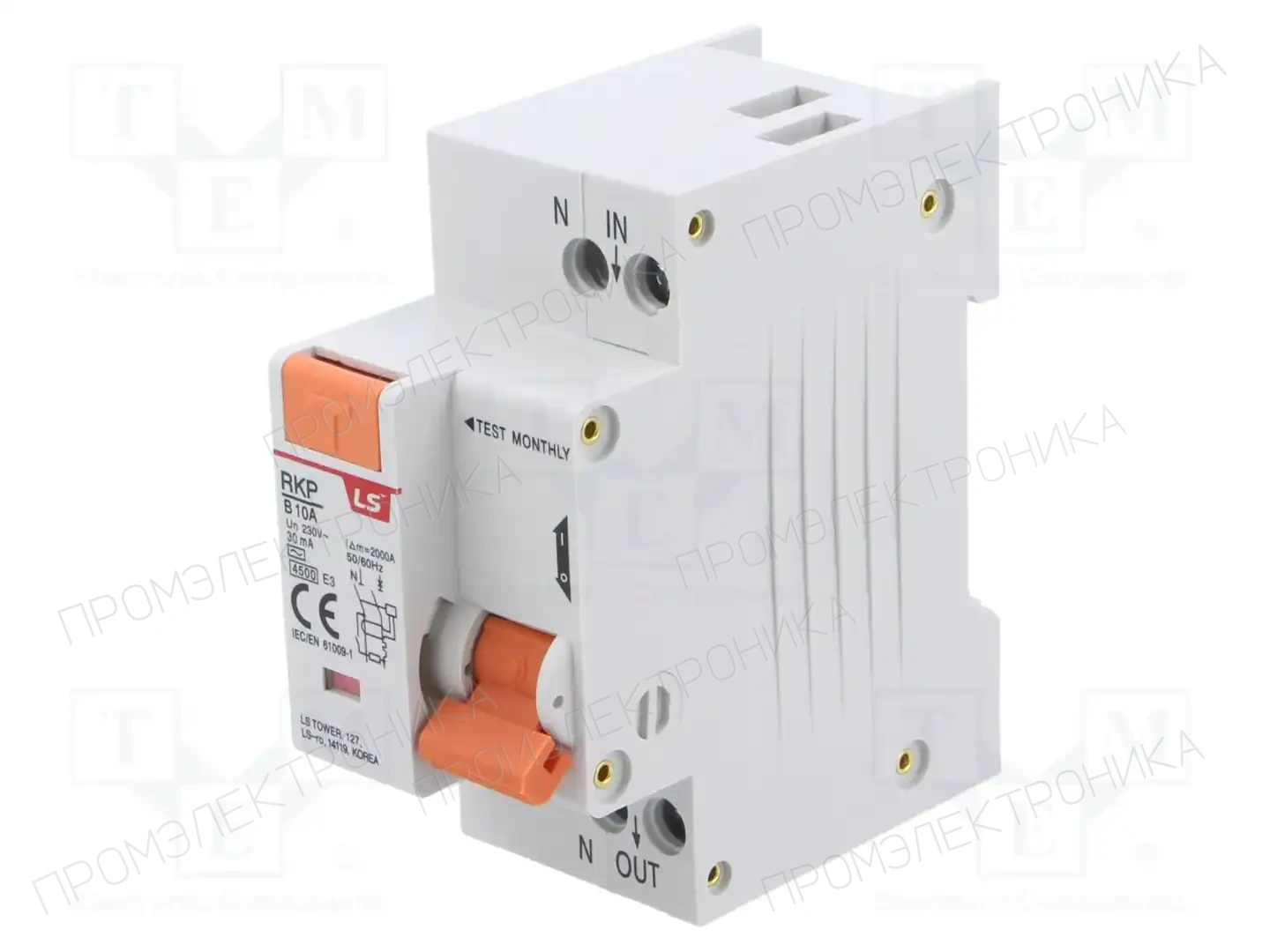 LS ELECTRIC RKP1P+N B10A30MA — Дифференциальные выключатели