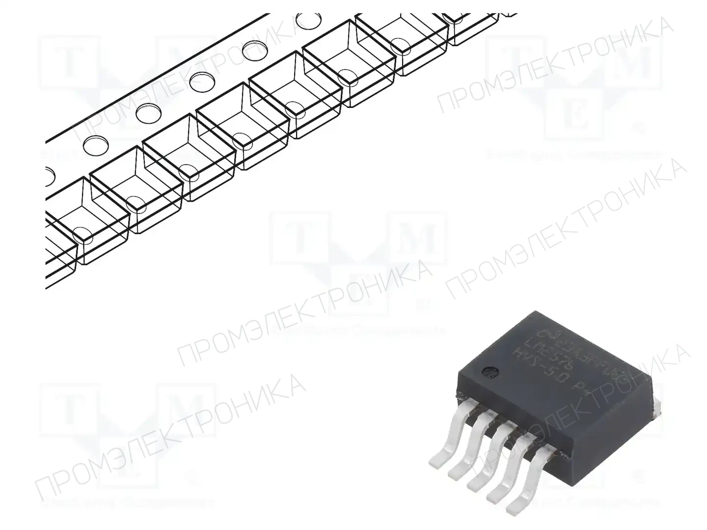 Texas Instruments LM2576HVSX-5.0/NOPB — Регуляторы напряжения - микросхемы DC/DC