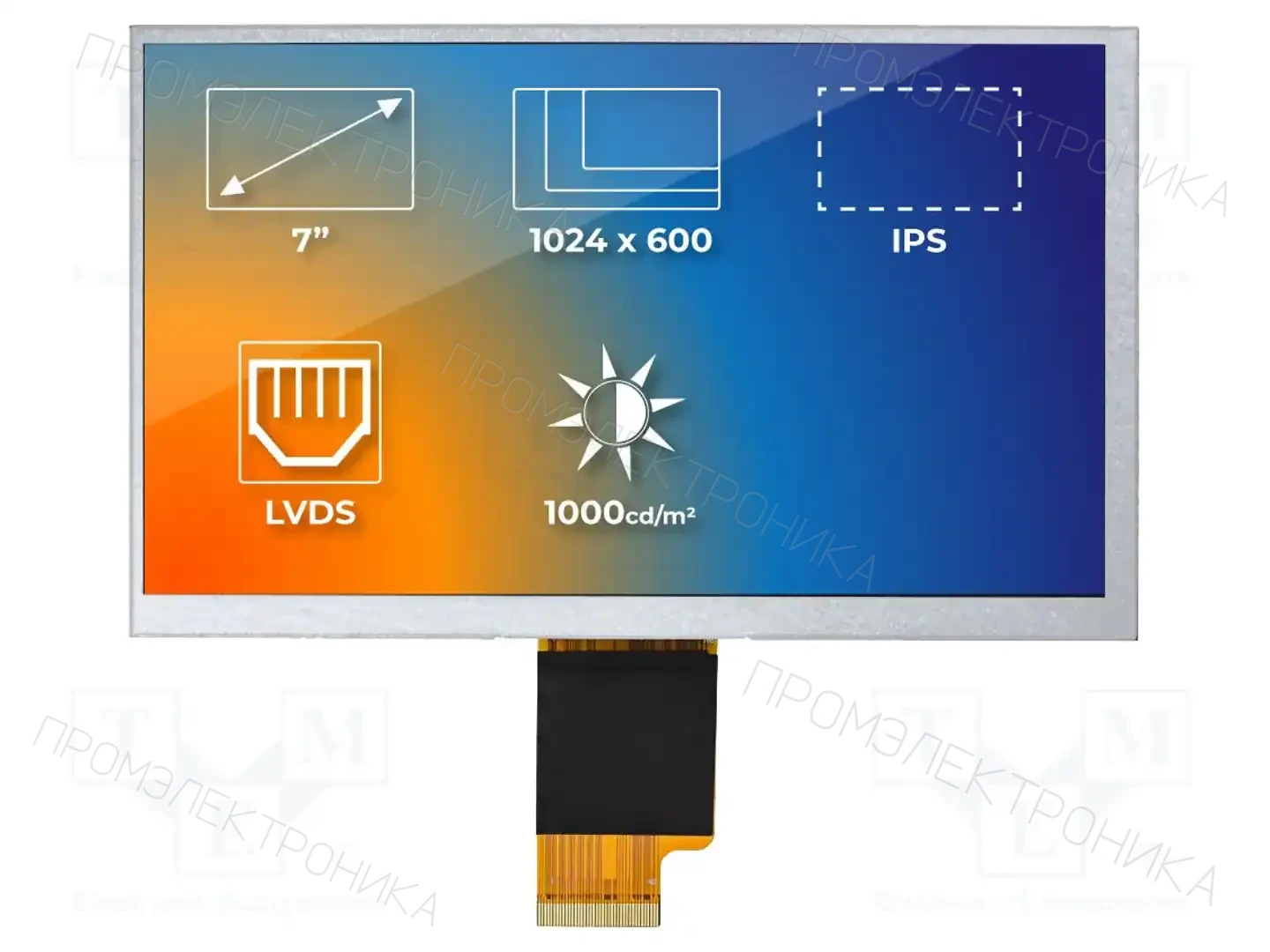 Riverdi SM-RVT70HSLNWN00 — Дисплеи TFT