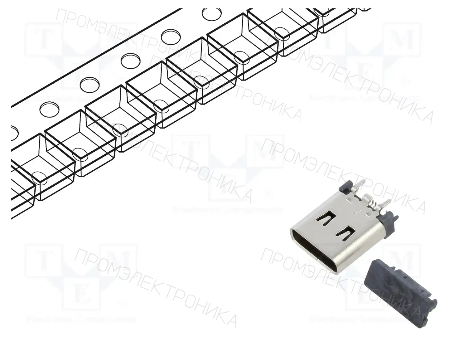 GCT USB4220-03-1040-C — Разъeмы USB и IEEE1394