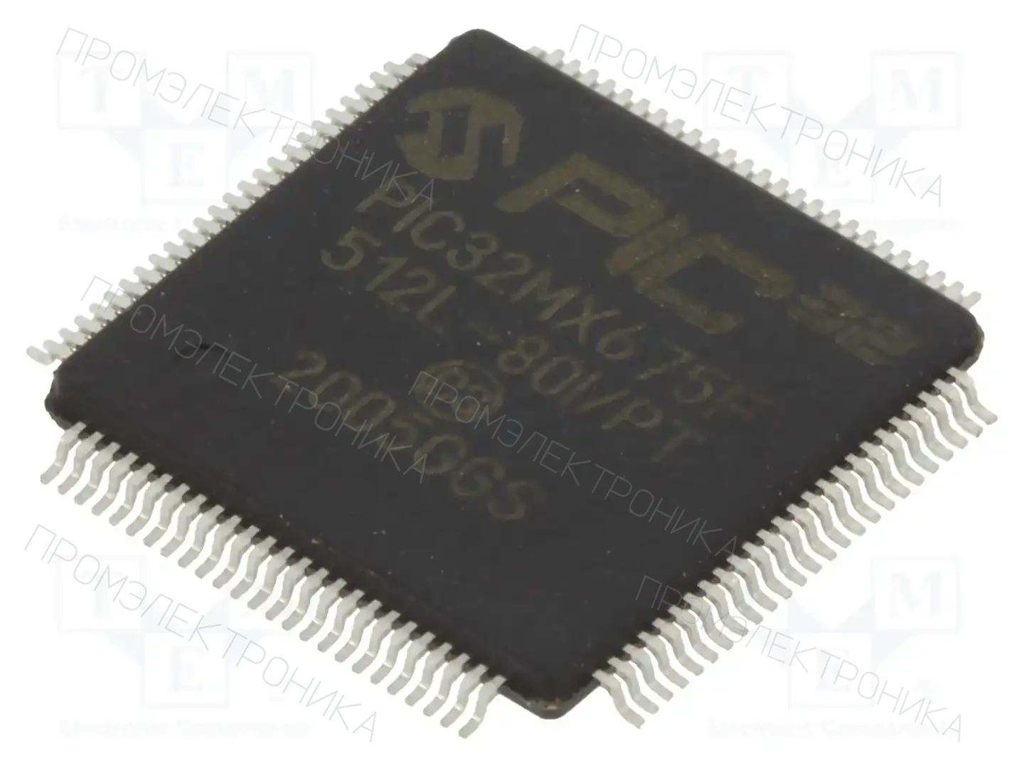 Microchip Technology PIC32MX675F512L-80I/PT — Линейка PIC32 32-bit