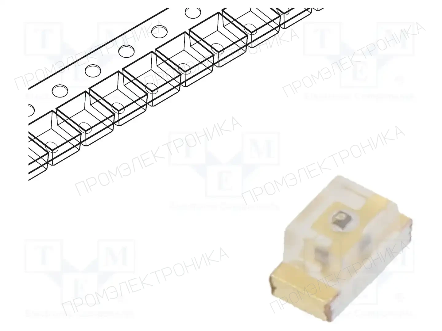 EVERLIGHT 19-21SYGC/S530-E2/4T — Светодиоды SMD цветные