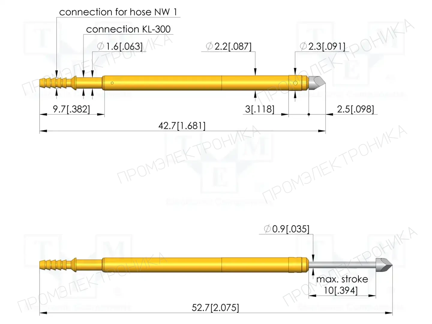 INGUN PKS-220 207 200 R 0802 B — Измерительные щупы