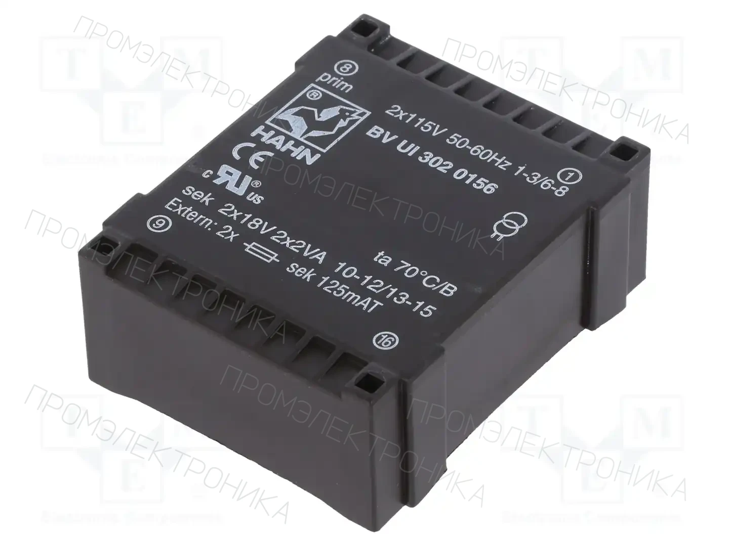 HAHN BV UI 302 0156 — Трансформаторы PCB