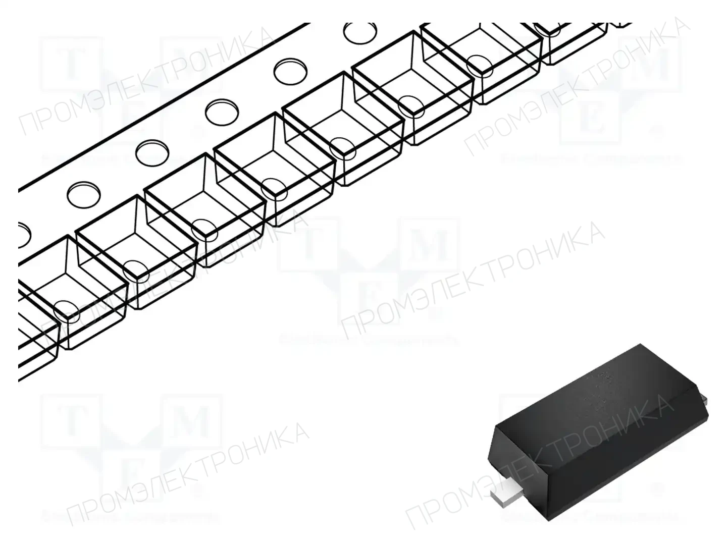 EATON ELECTRONICS STS521050B750 — Диоды TVS SMD двунаправленные