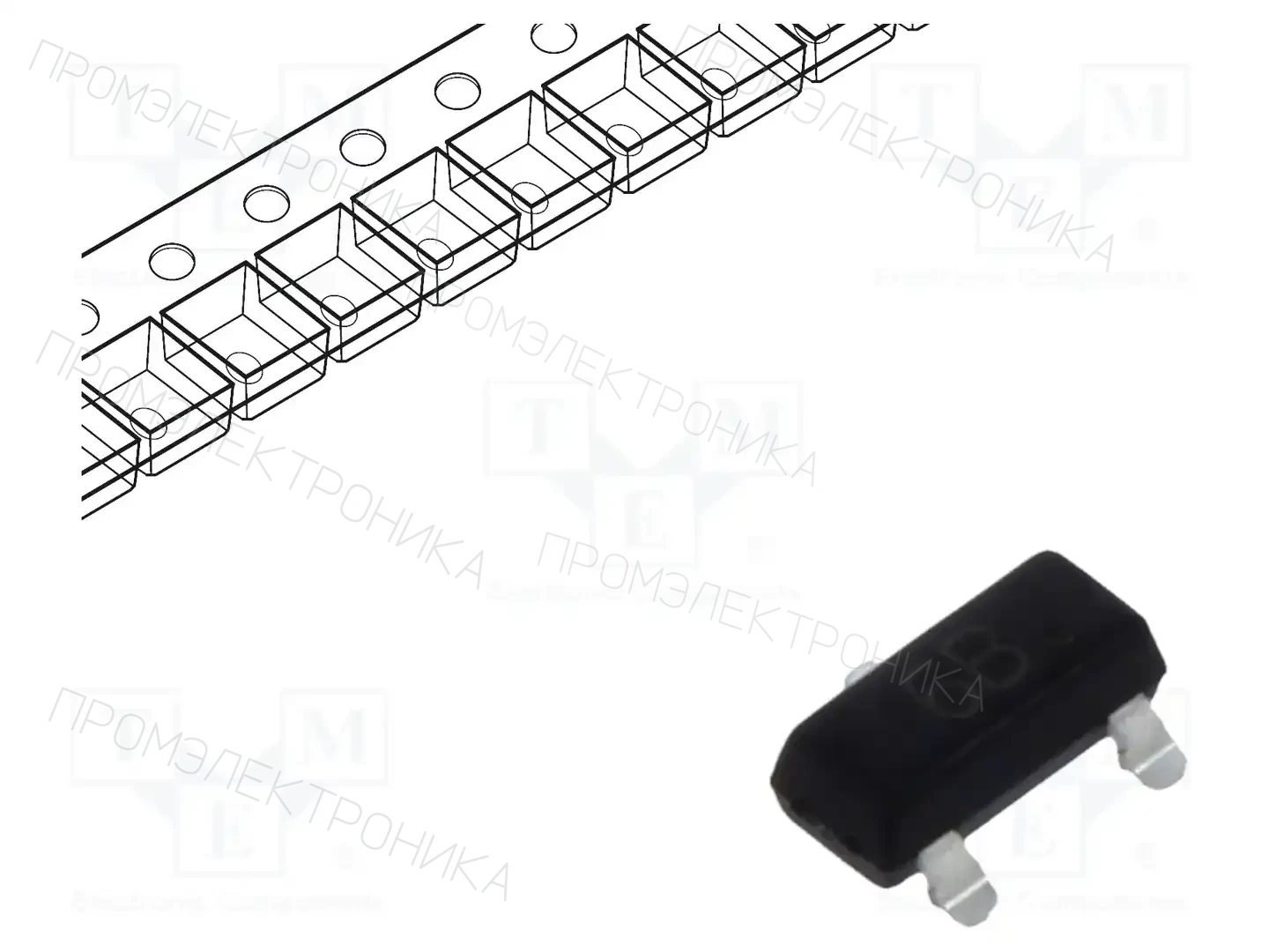 MICRO COMMERCIAL COMPONENTS BC817-25-TP — Транзисторы NPN SMD