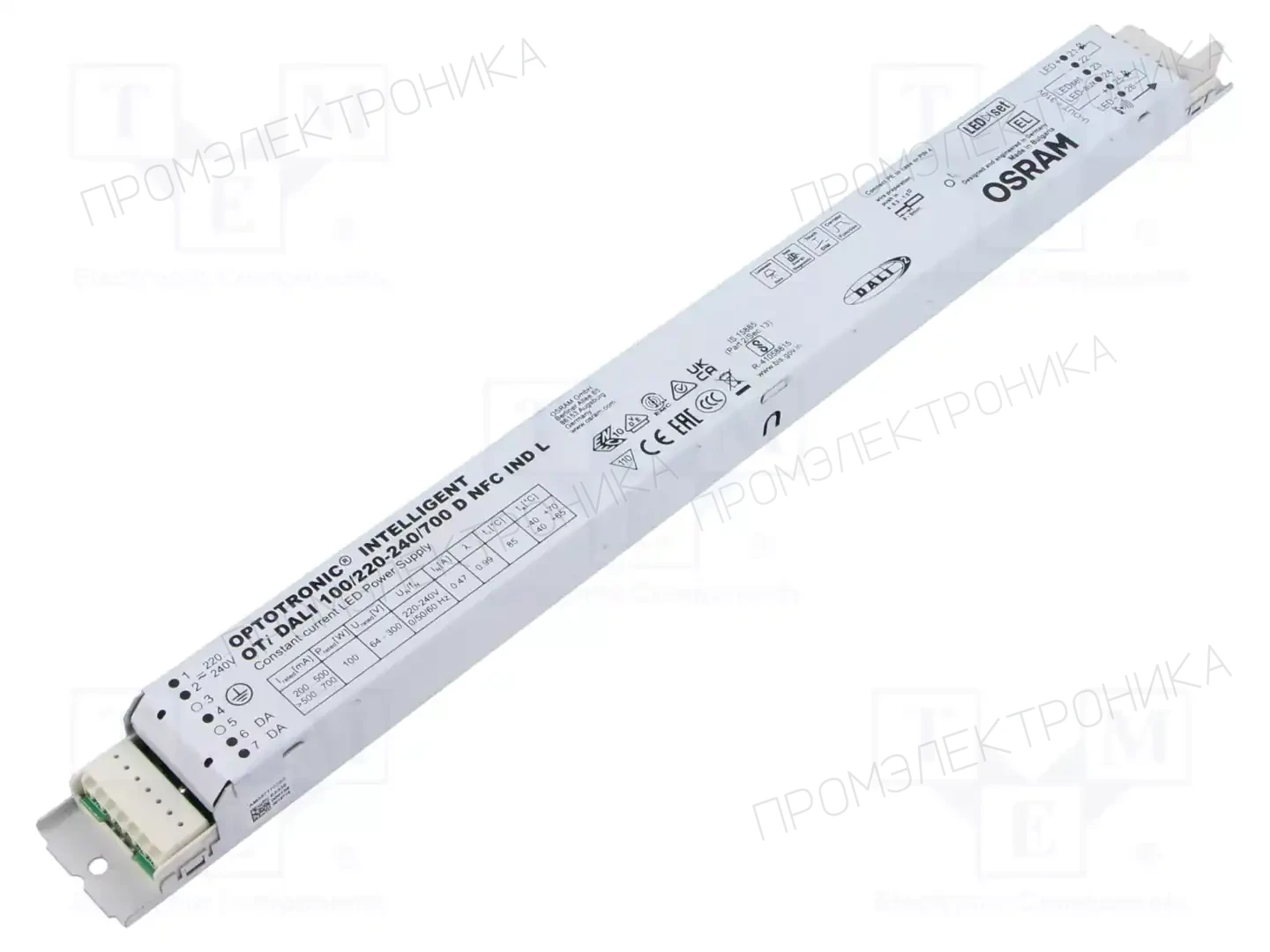 ams OSRAM OTI DALI 100/220-240/700 D NFC IND L — Блоки питания для LED