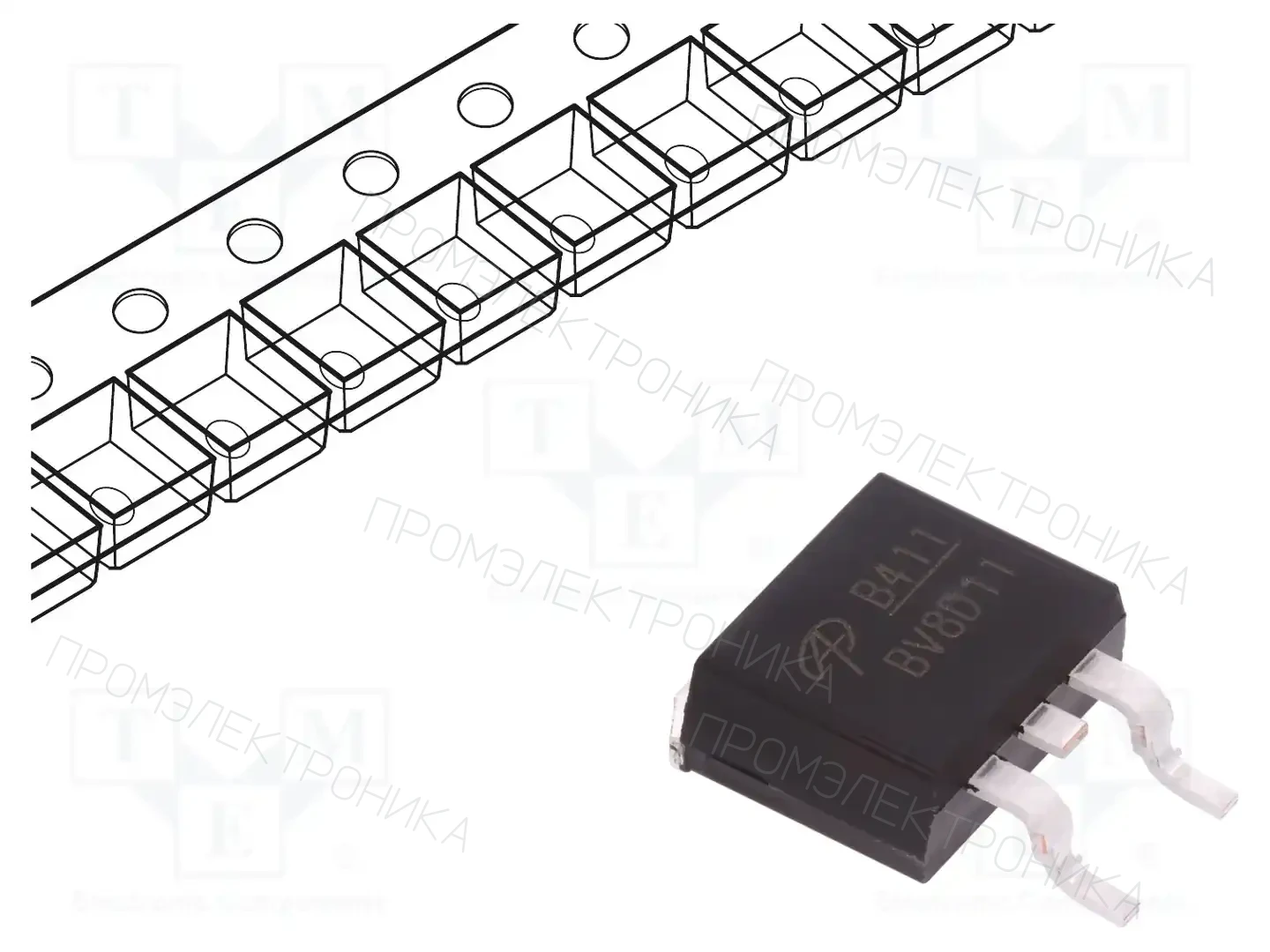 ALPHA & OMEGA SEMICONDUCTOR AOB411L — Транзисторы с каналом P SMD