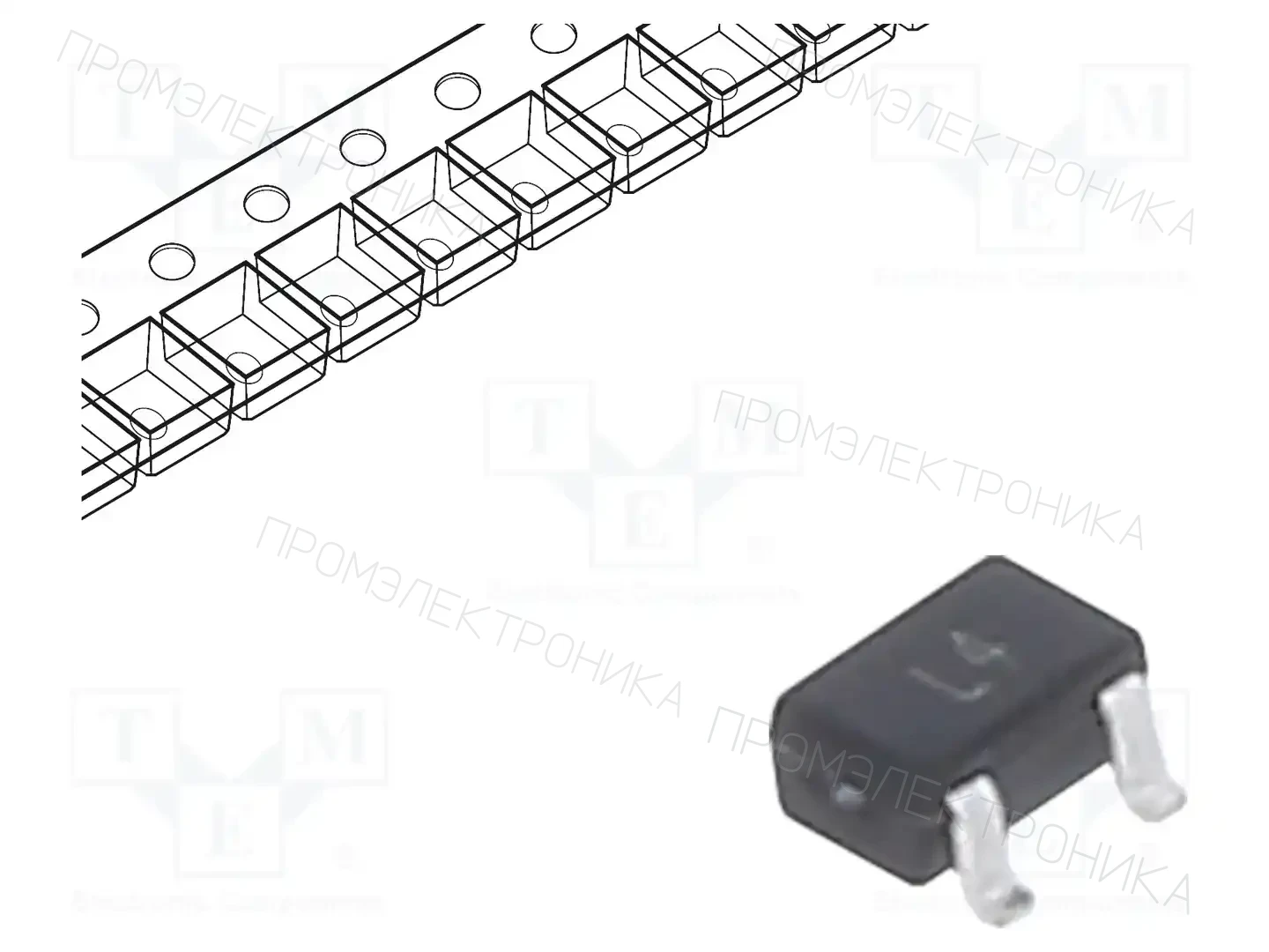 TAIWAN SEMICONDUCTOR BAT54W RFG — Диоды Шотки SMD