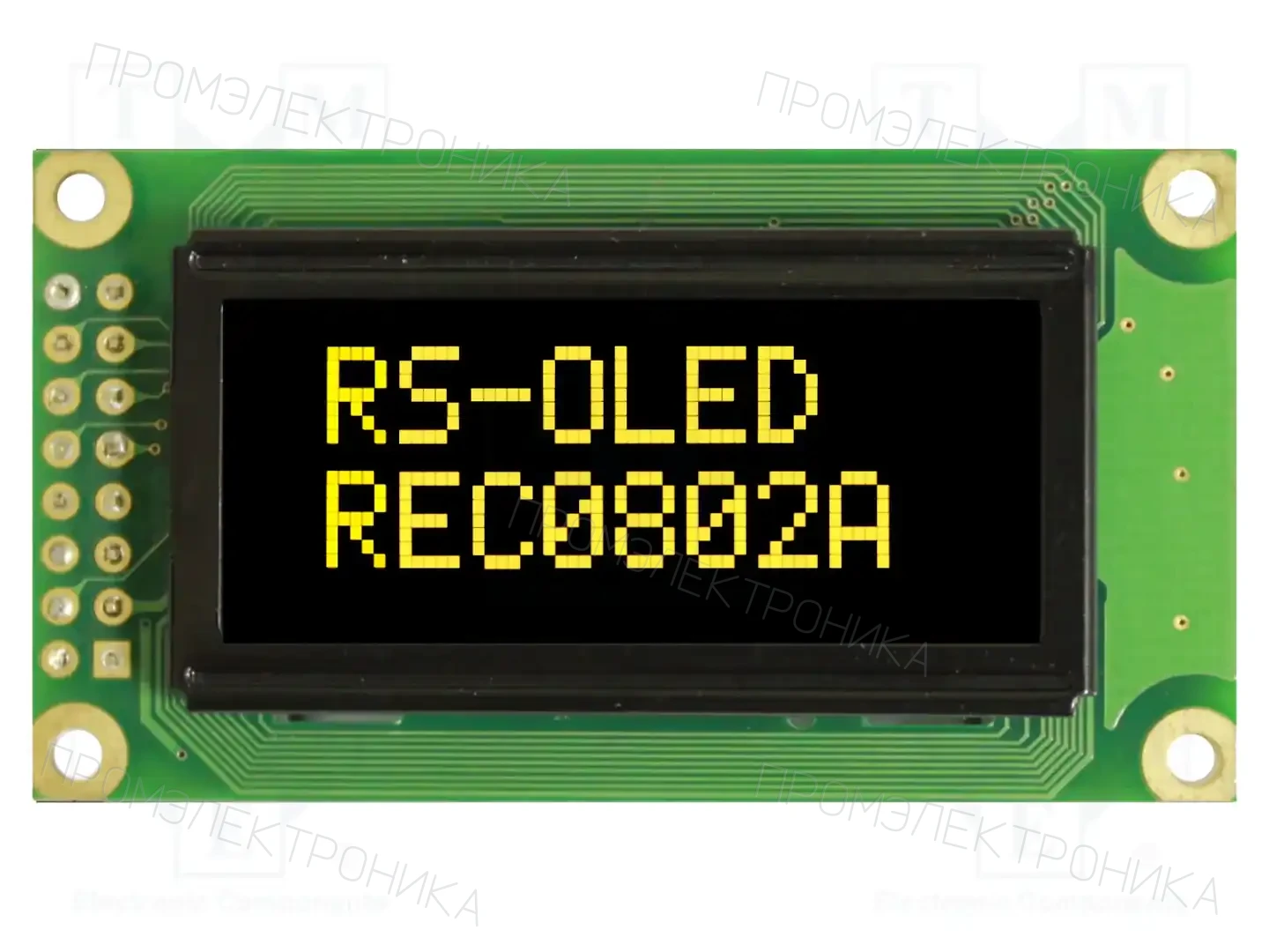 RAYSTAR OPTRONICS REC000802AYPP5N00100 — Дисплеи OLED буквенно-цифровые