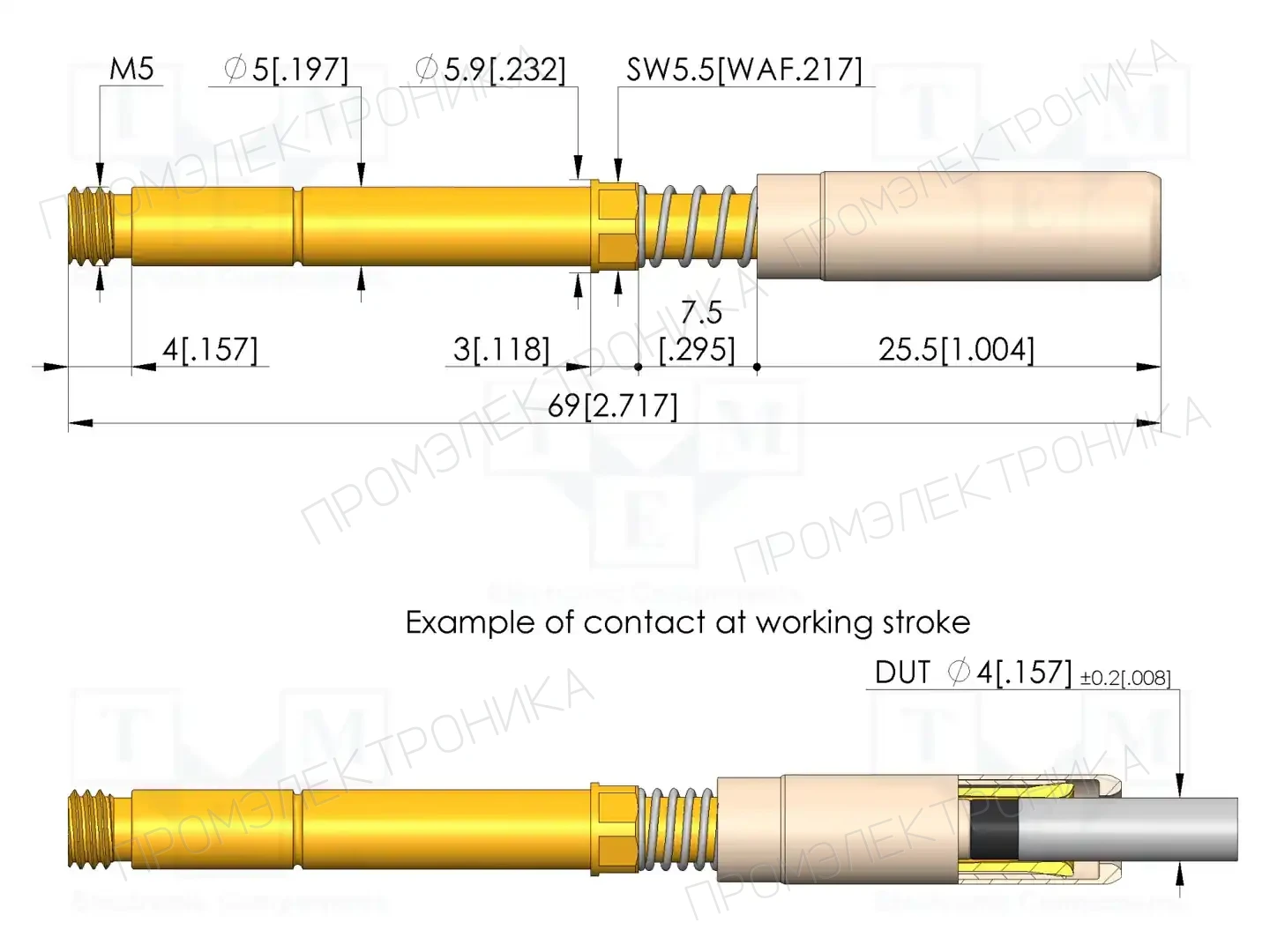 INGUN HKR-672 400 080 A 20004 M-VZ — Измерительные щупы