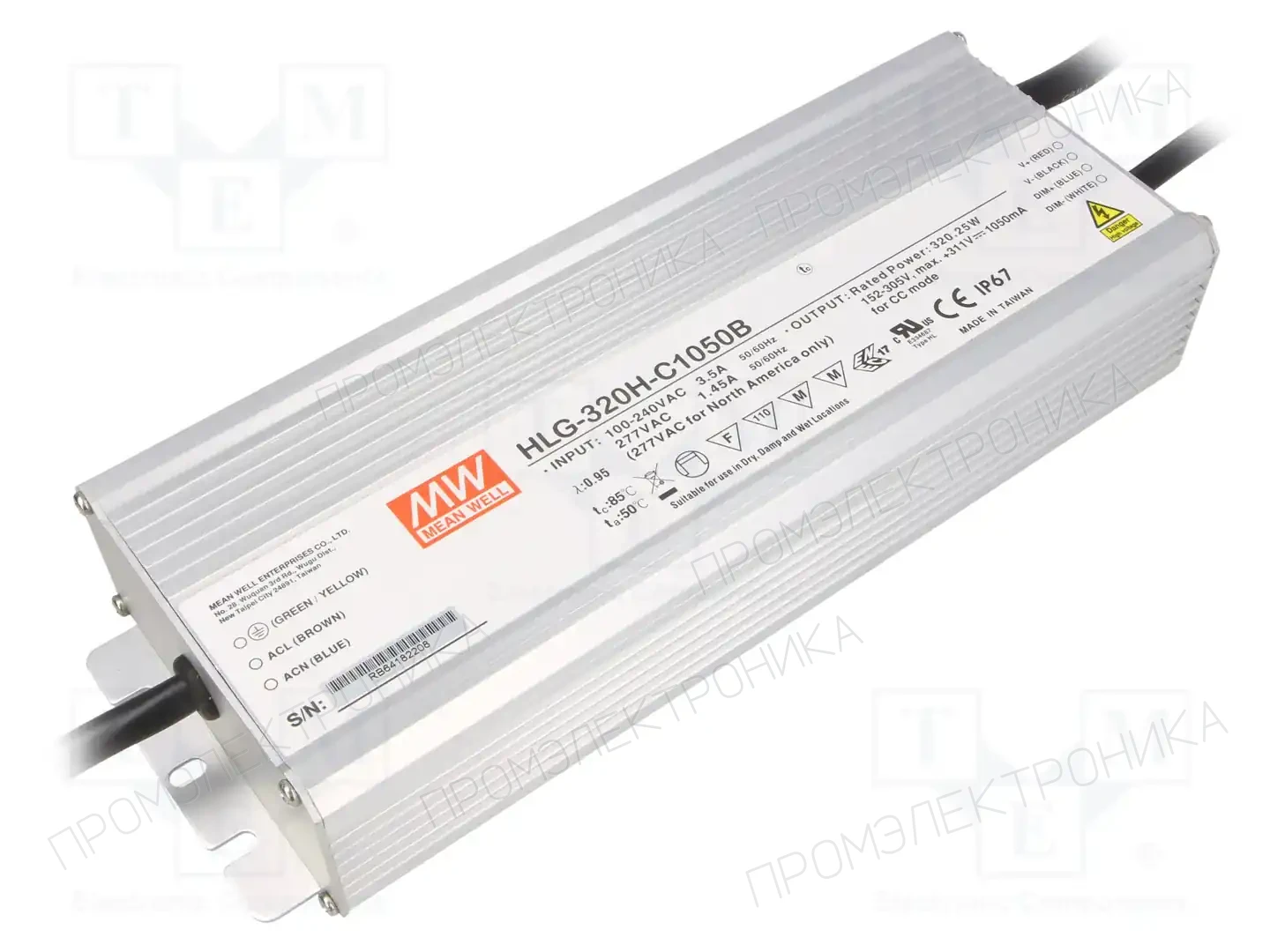 MEAN WELL HLG-320H-C1050B — Блоки питания для LED