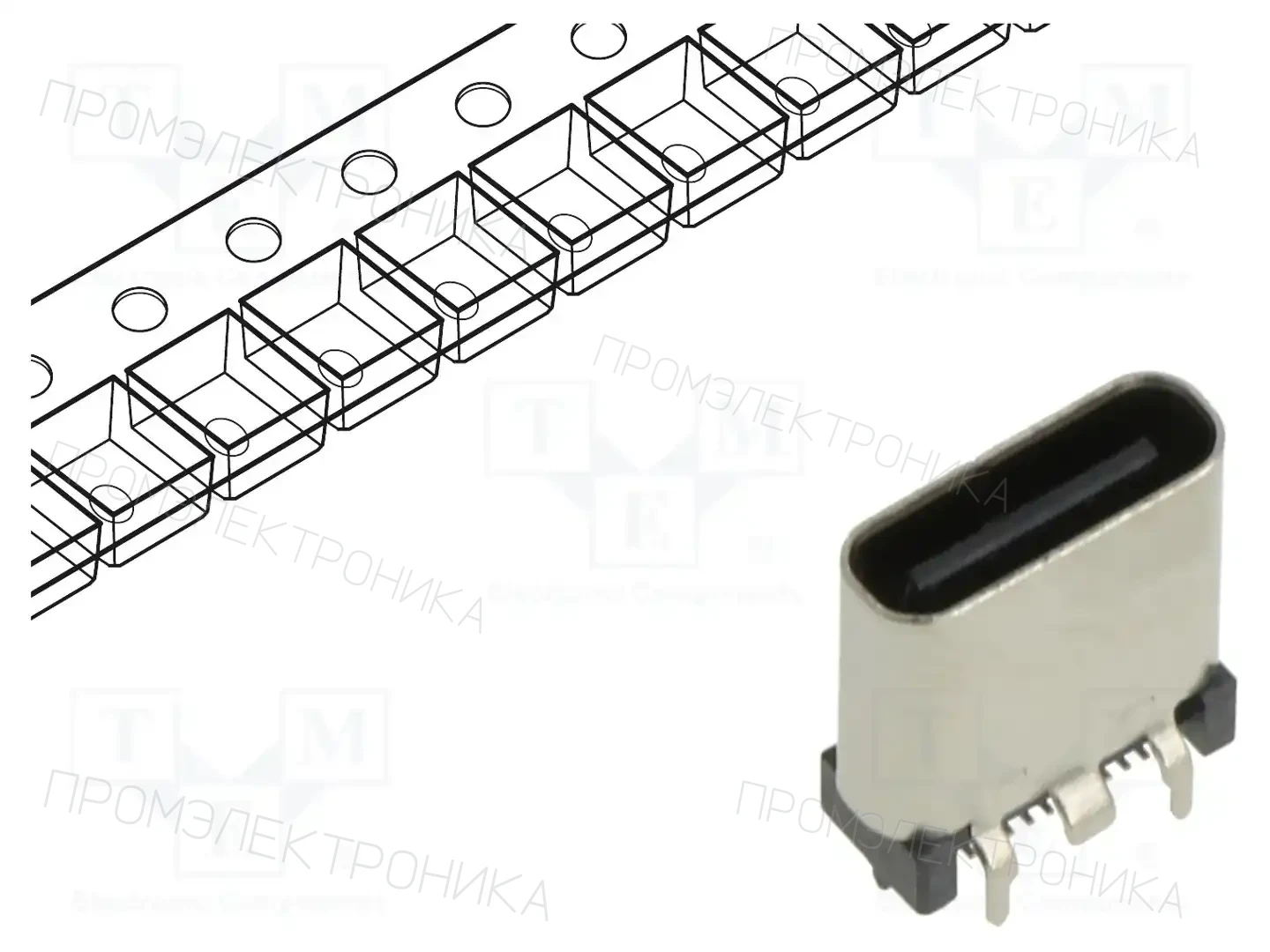 GCT USB4950-00-C — Разъeмы USB и IEEE1394