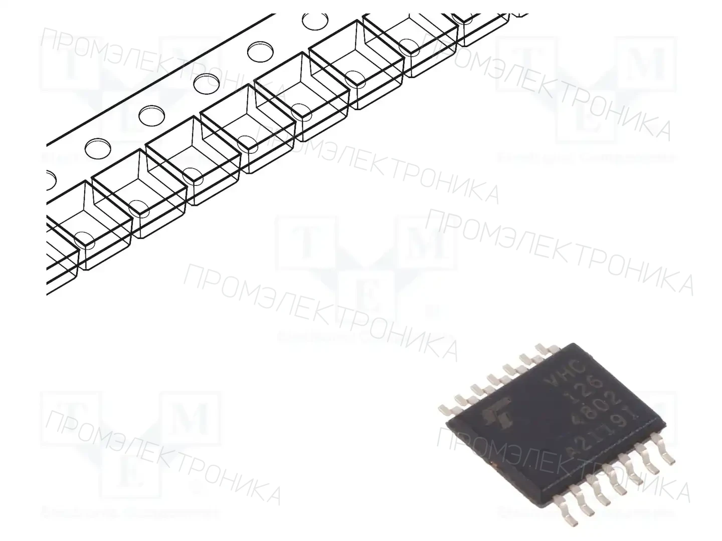 TOSHIBA 74VHC126FT(BE) — Буферы, передатчики, контроллеры