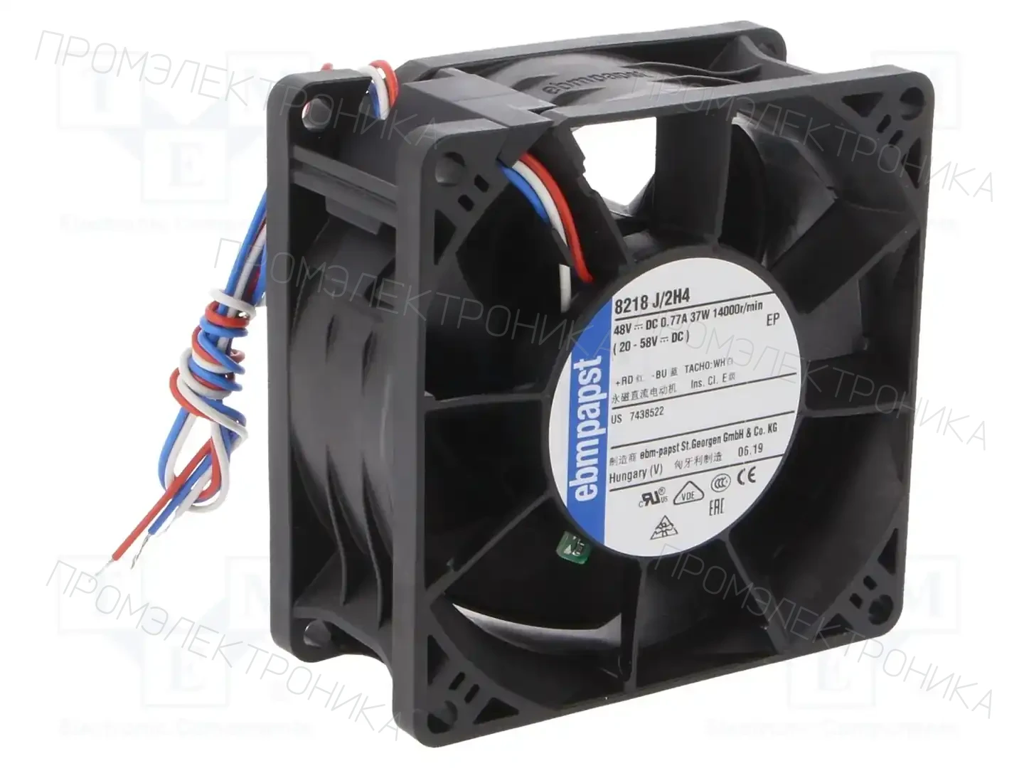 EBM-PAPST 8218J/2H4 — Вентиляторы DC 48V