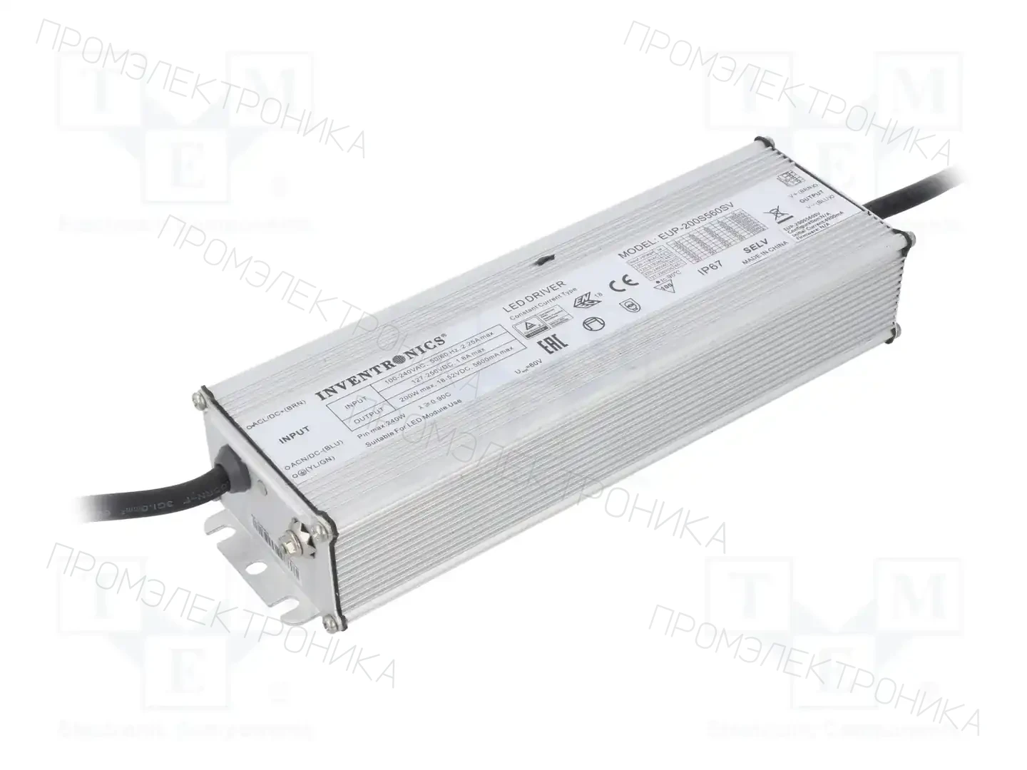 INVENTRONICS EUP-200S560SV — Блоки питания для LED