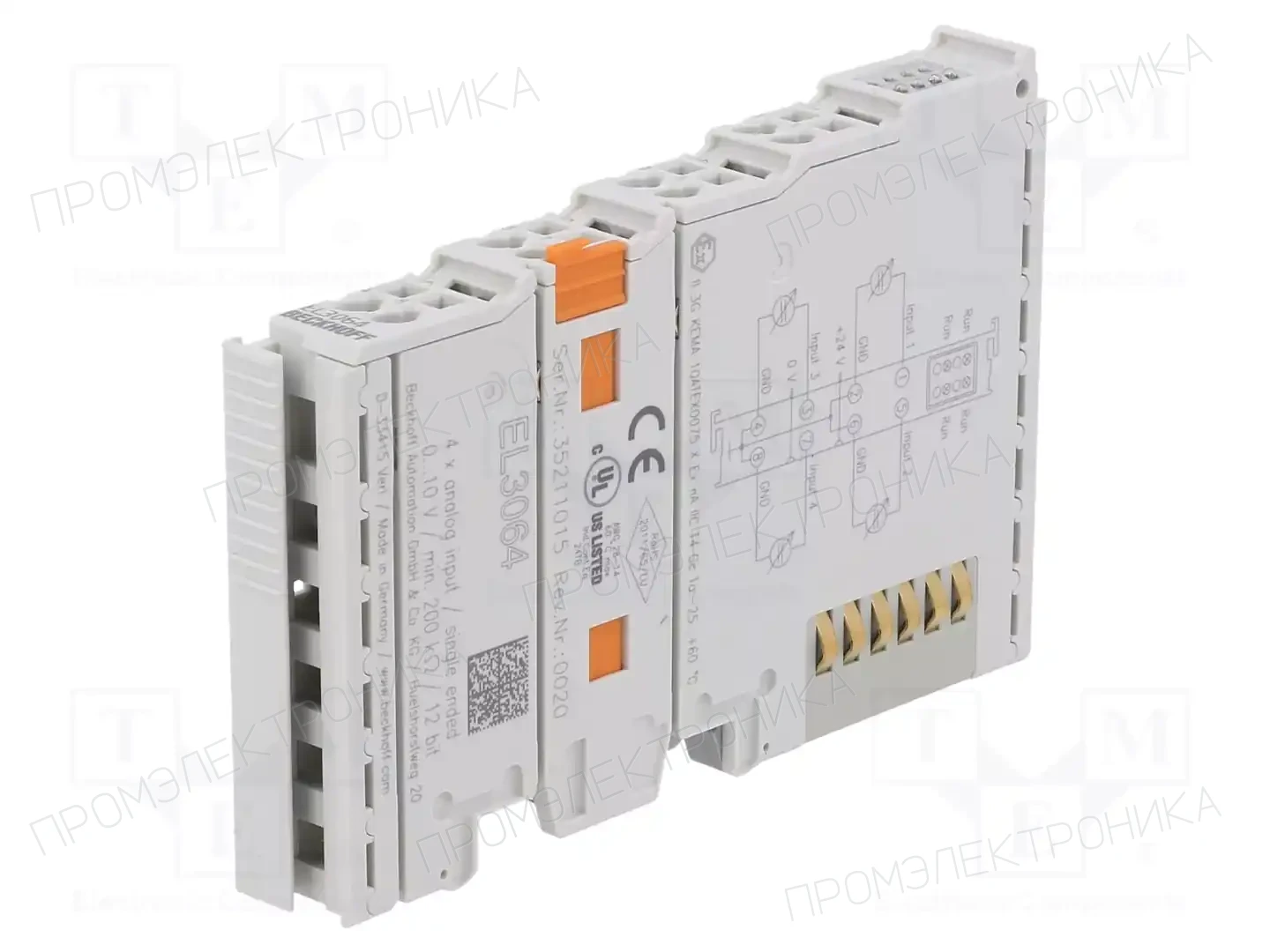 Beckhoff Automation EL3064 — Системы и модули ввода/вывода (I/O)