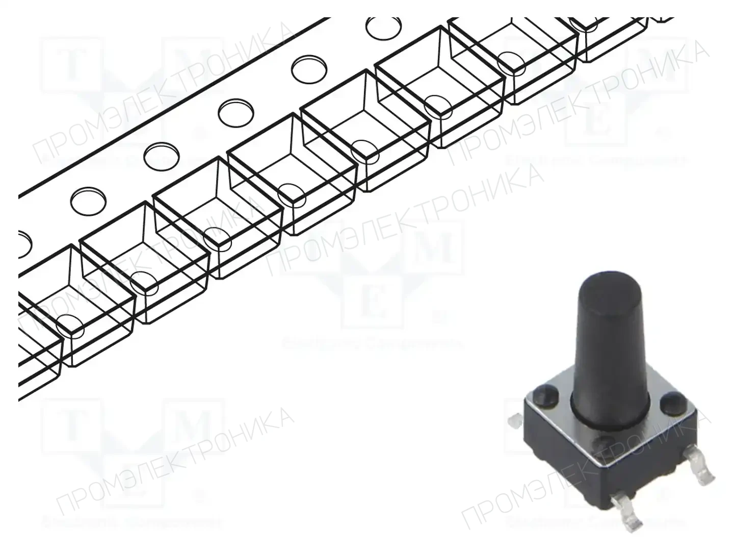 CONNFLY DS1042-03-116KKR25010 — Микропереключатели TACT