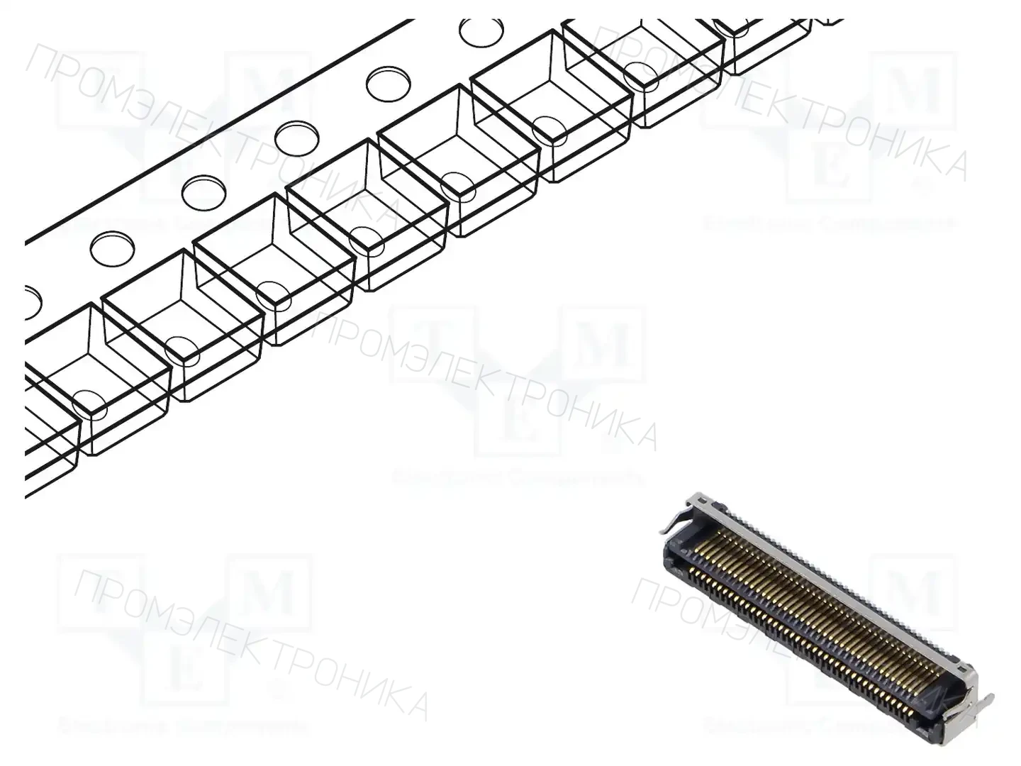SAMTEC LSHM-140-02.5-F-DV-A-S-K-TR — Разъeмы пластина - пластина