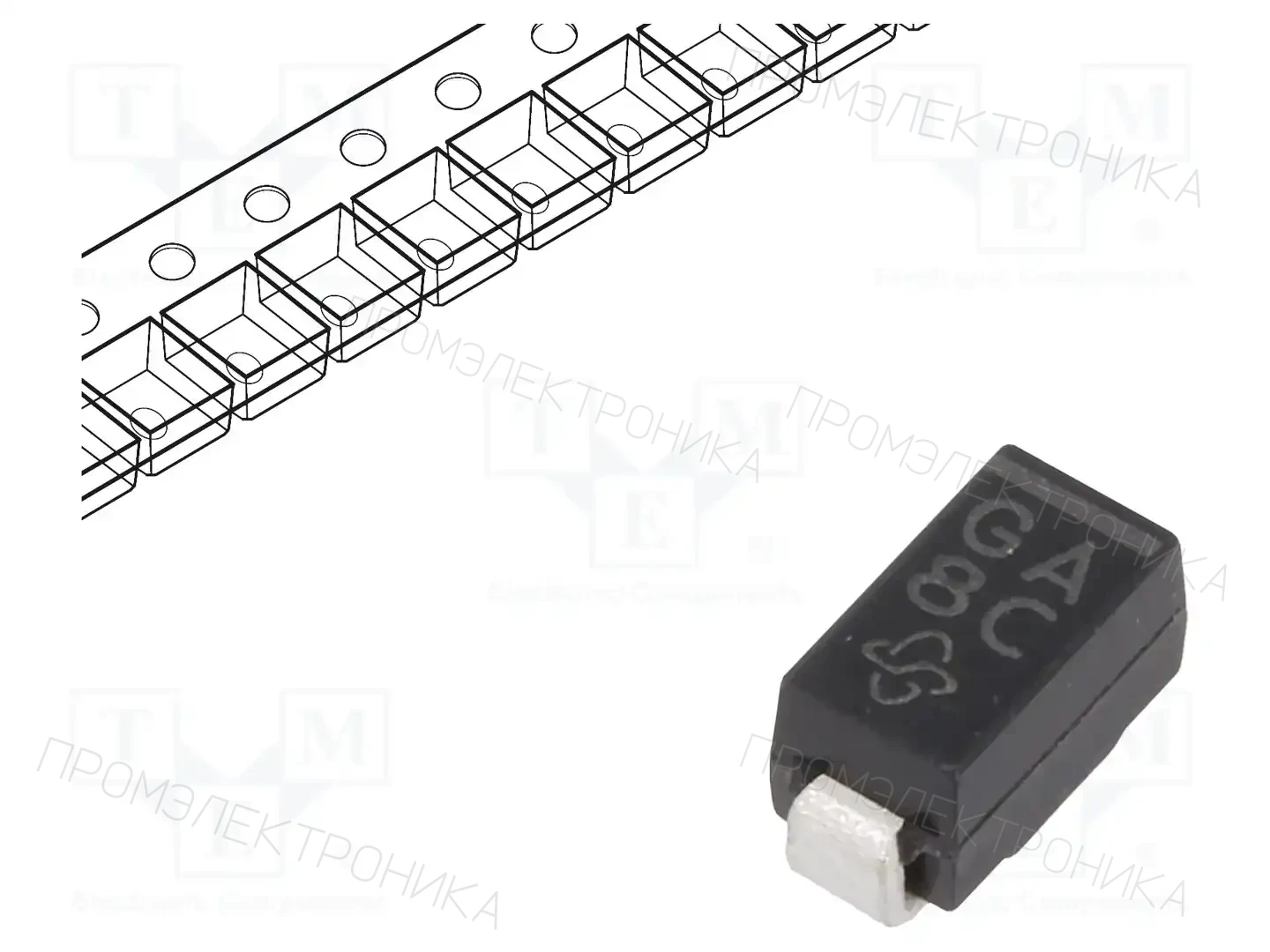 VISHAY GF1A-E3/67A — Универсальные диоды SMD