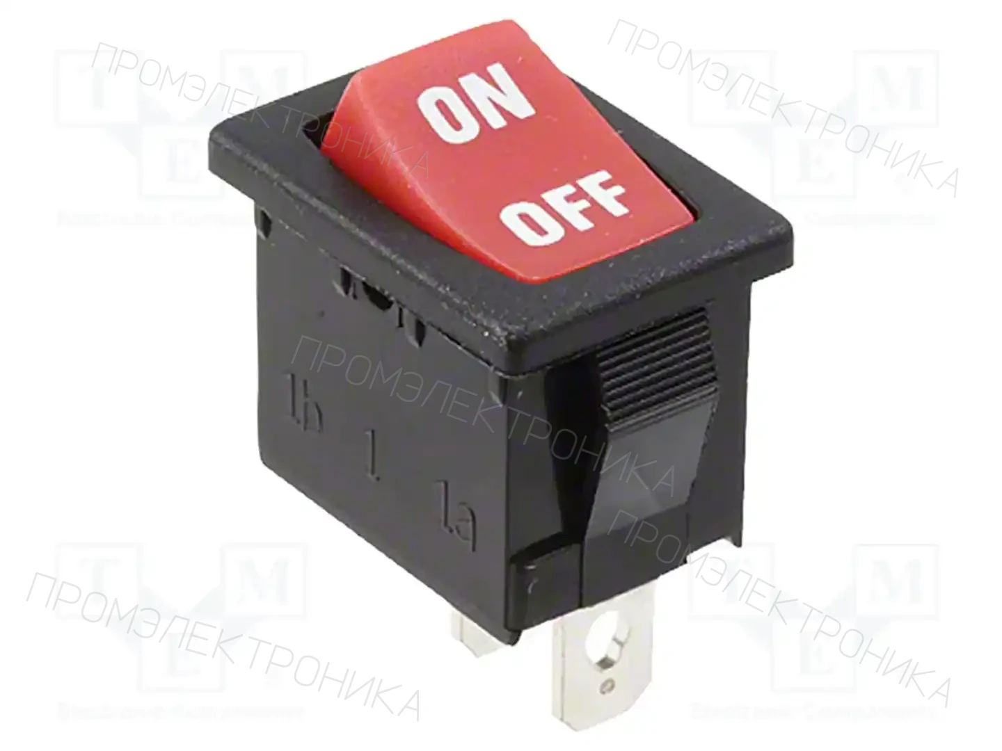 E-SWITCH R1966ABLKREDIF — Переключатели типа Rocker
