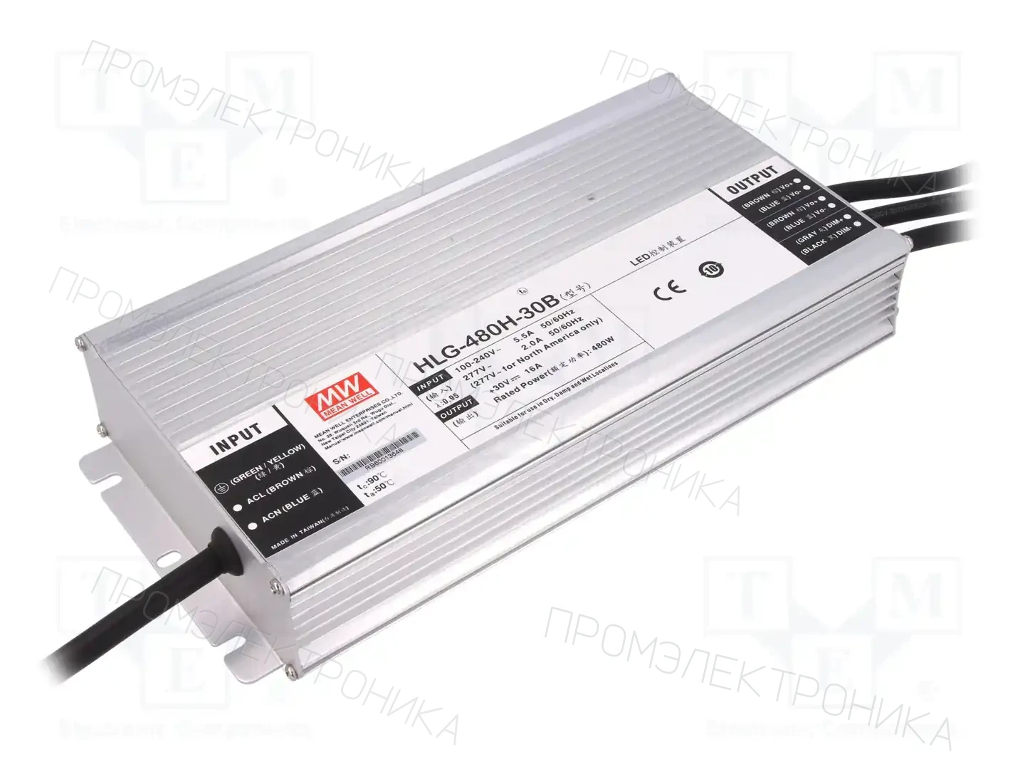 MEAN WELL HLG-480H-30B — Блоки питания для LED