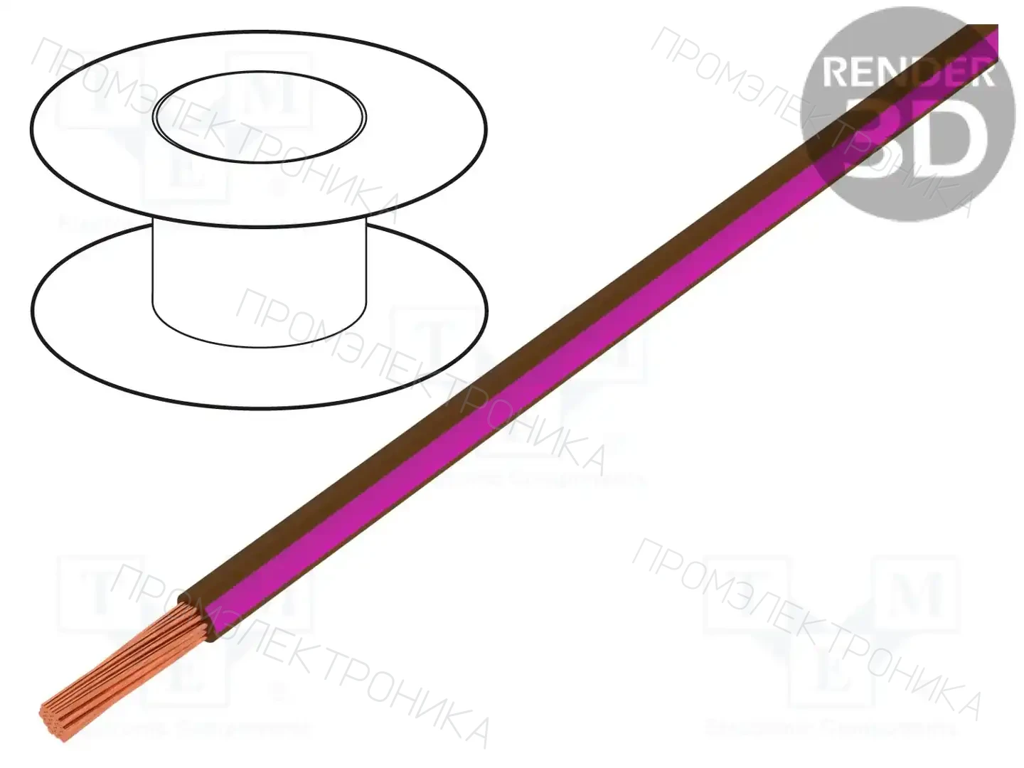 BQ CABLE LGY2.5-BR/PK — Провода одножильные - тросик