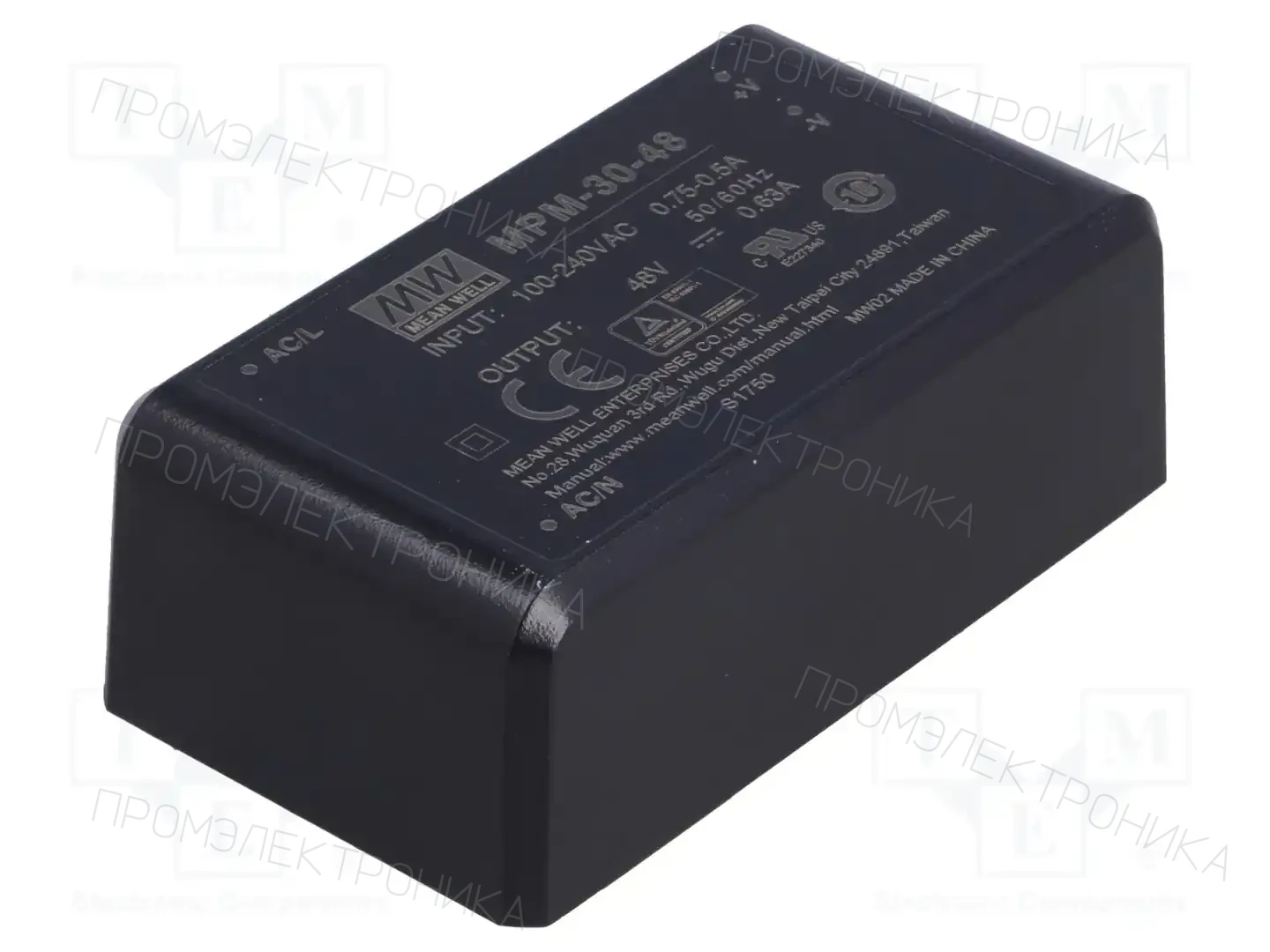 MEAN WELL MPM-30-48 — Преобразователи AC/DC для PCB