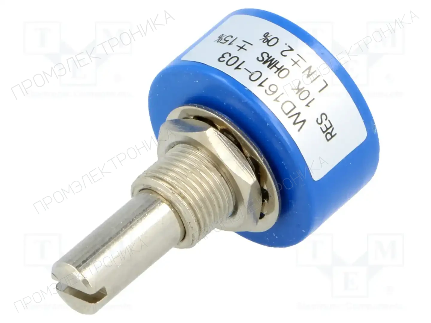 SR PASSIVES 1610-10K-STOP — Потенциометры одноооб. из пров. пластика