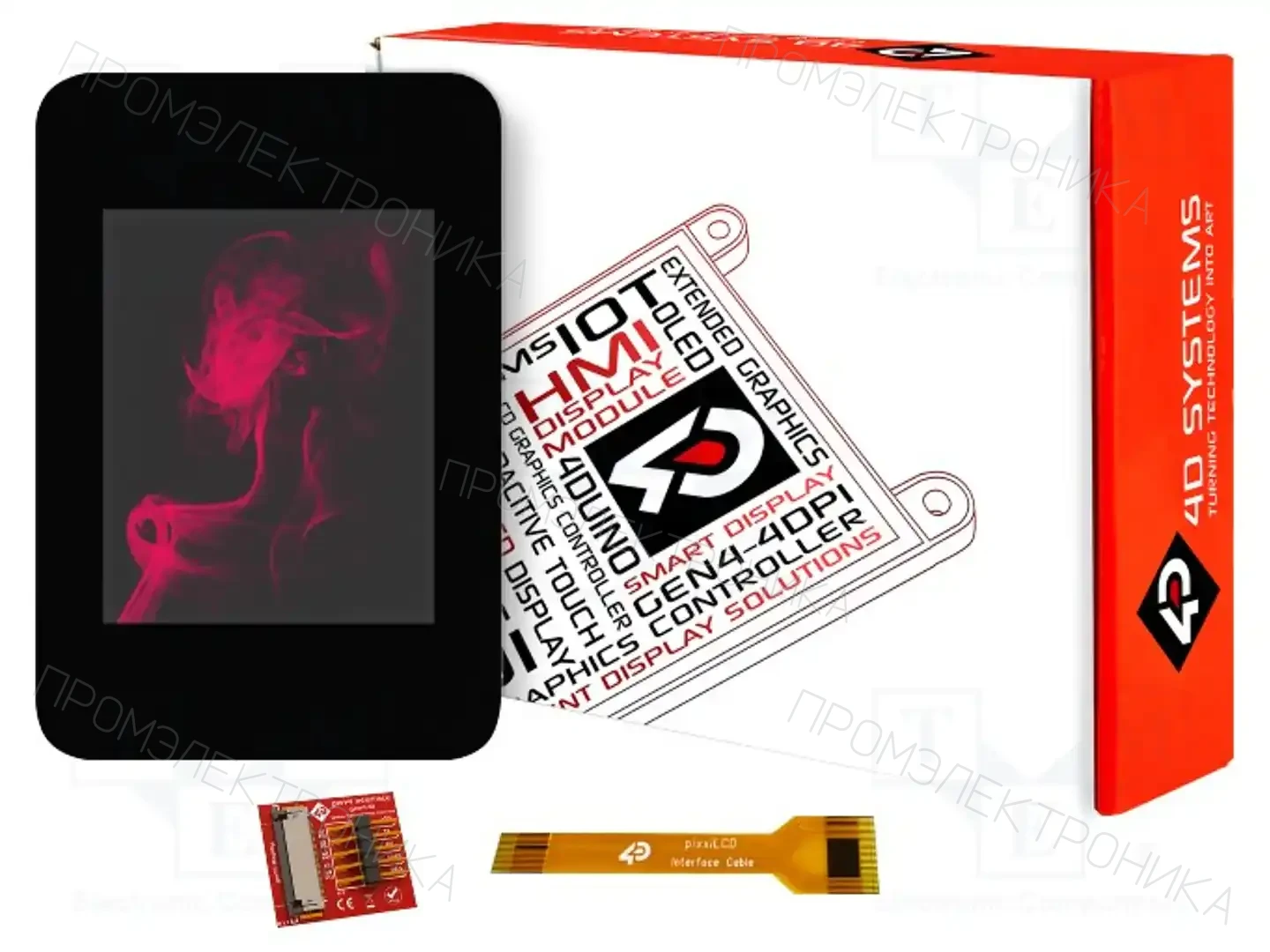 4D Systems PIXXILCD-20P2-CTP-CLB — Интеллигентные дисплеи