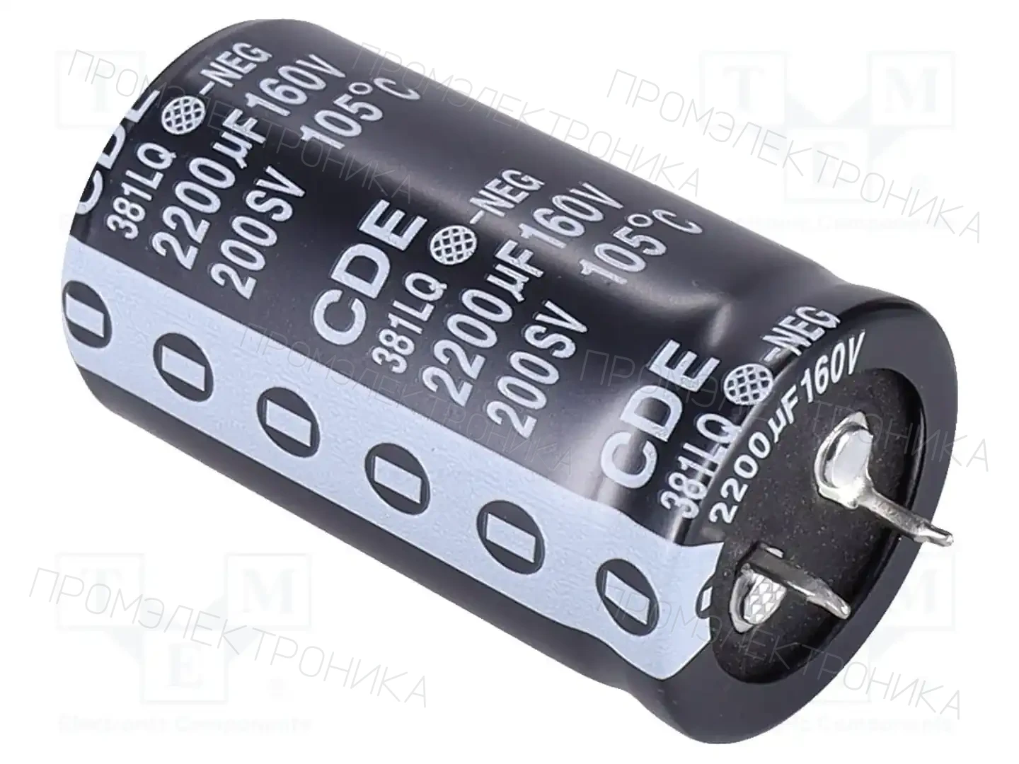 Knowles Corporation 381LQ222M160K052 — Конденсаторы электролитические SNAP-IN