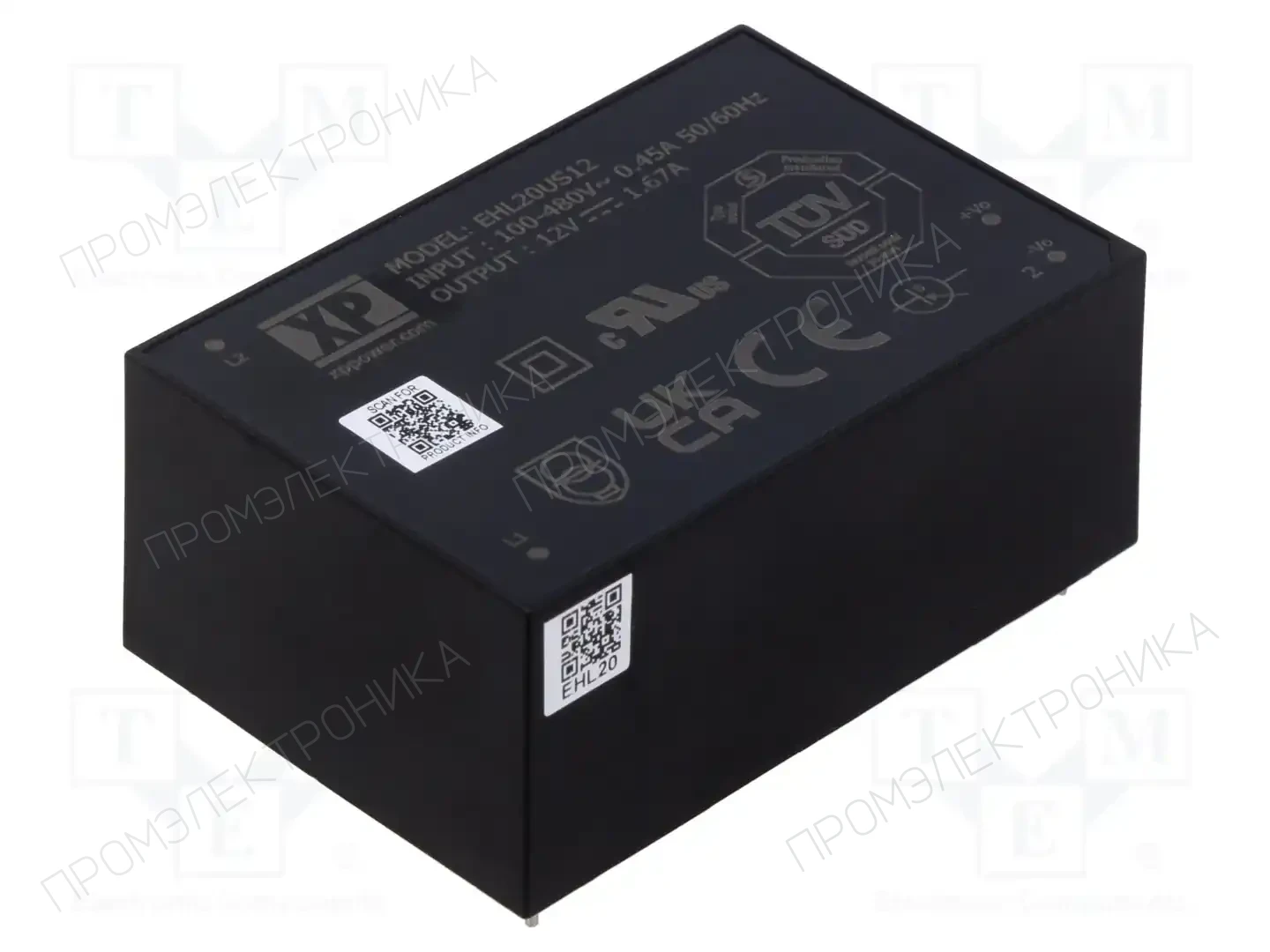 XP POWER EHL20US12 — Преобразователи AC/DC для PCB