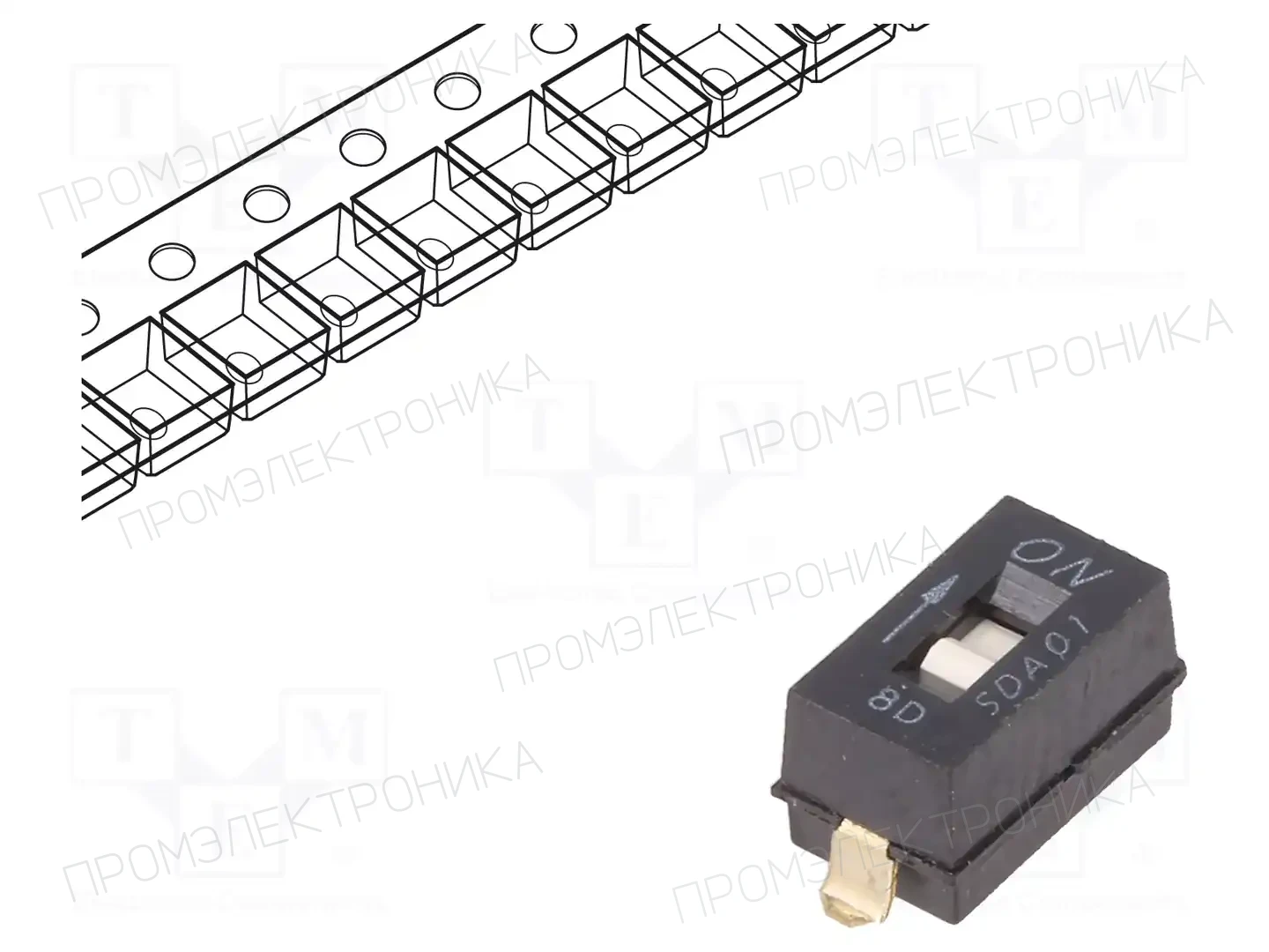C&K SDA01H0SBR — Переключатели типа Dip-Switch