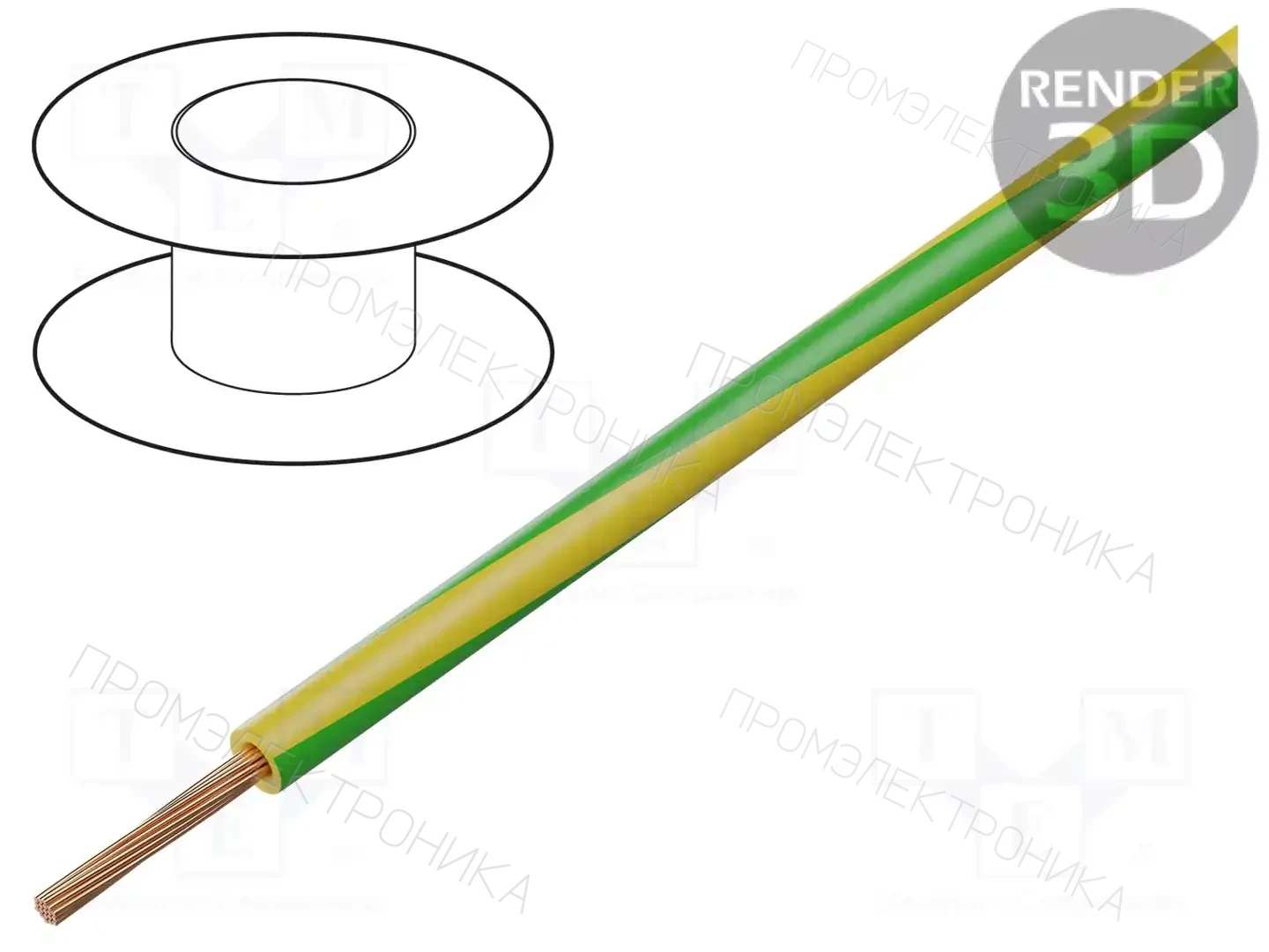 BQ CABLE TLY0.22-YL/GR — Провода одножильные - тросик