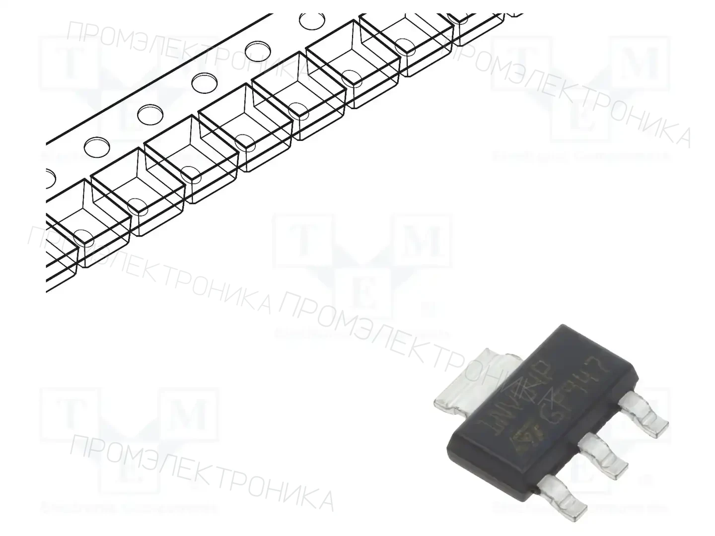 STMicroelectronics VNN1NV04PTR-E — Выключатели - микросхемы