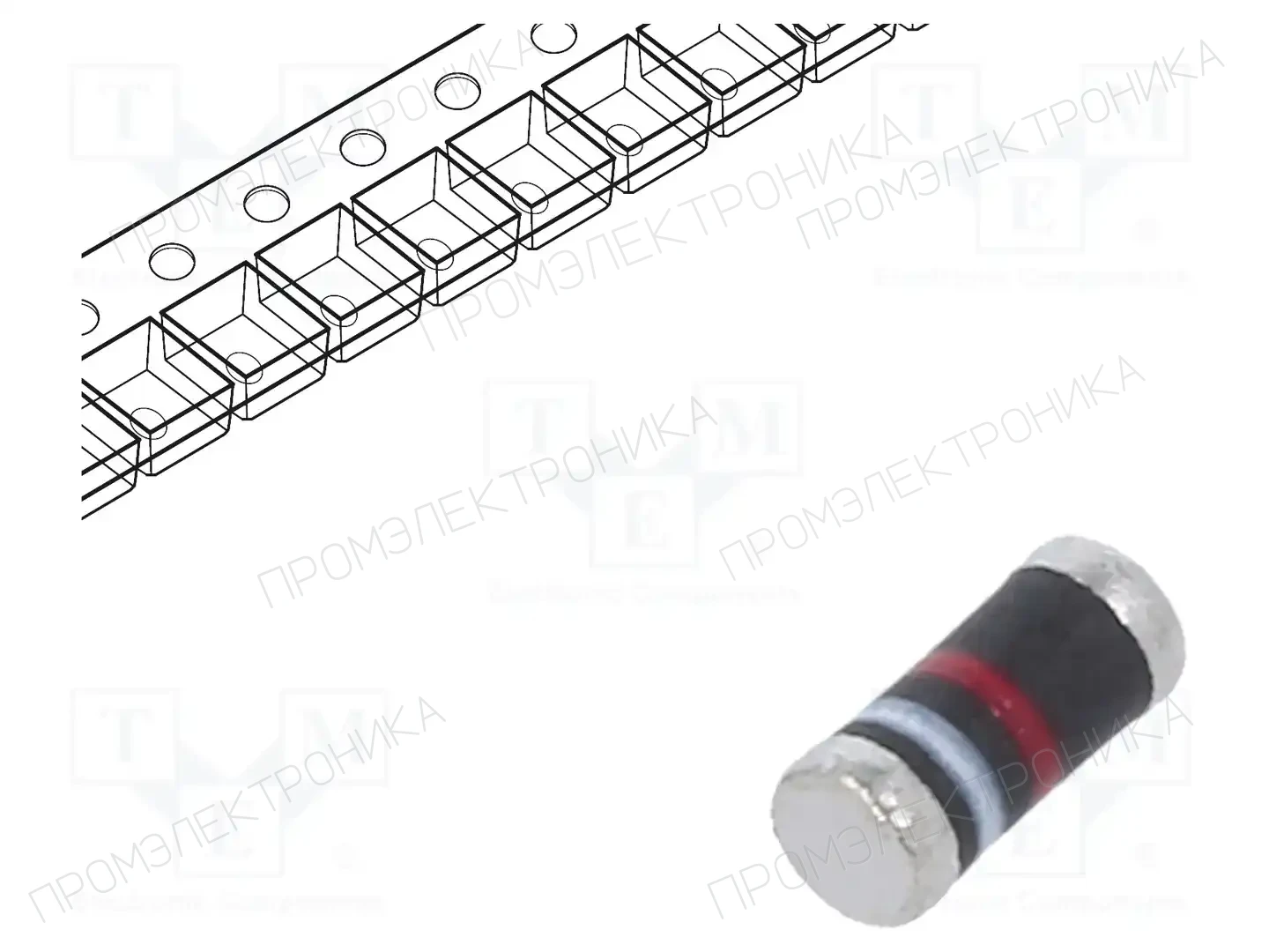 VISHAY GL34B-E3/83 — Универсальные диоды SMD