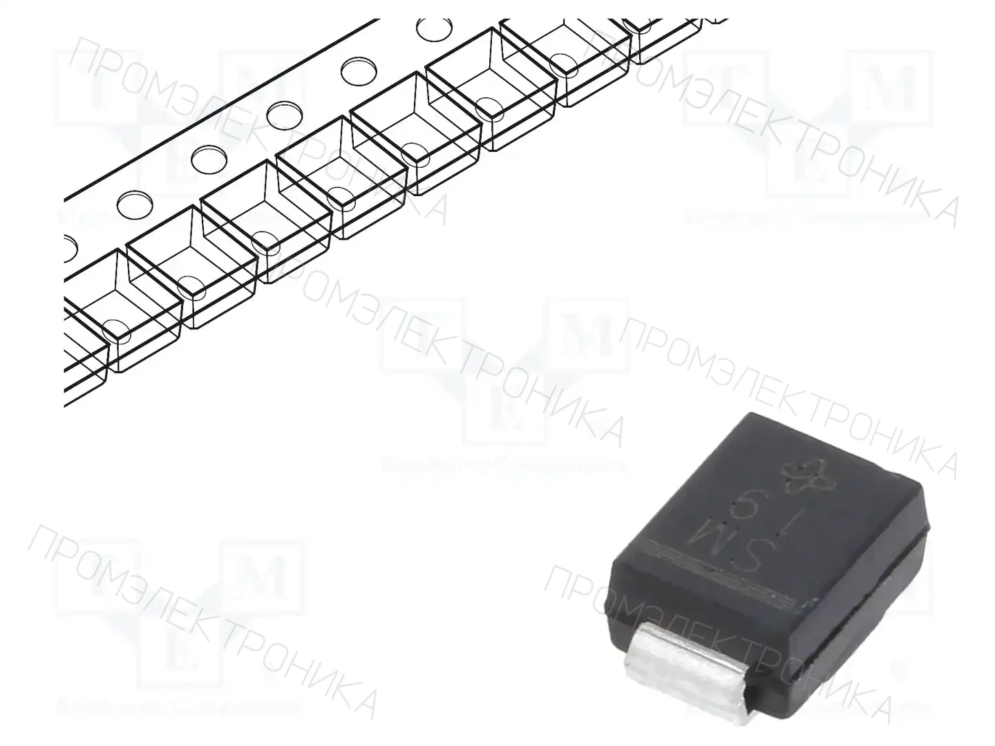 VISHAY S2M-E3/52T — Универсальные диоды SMD