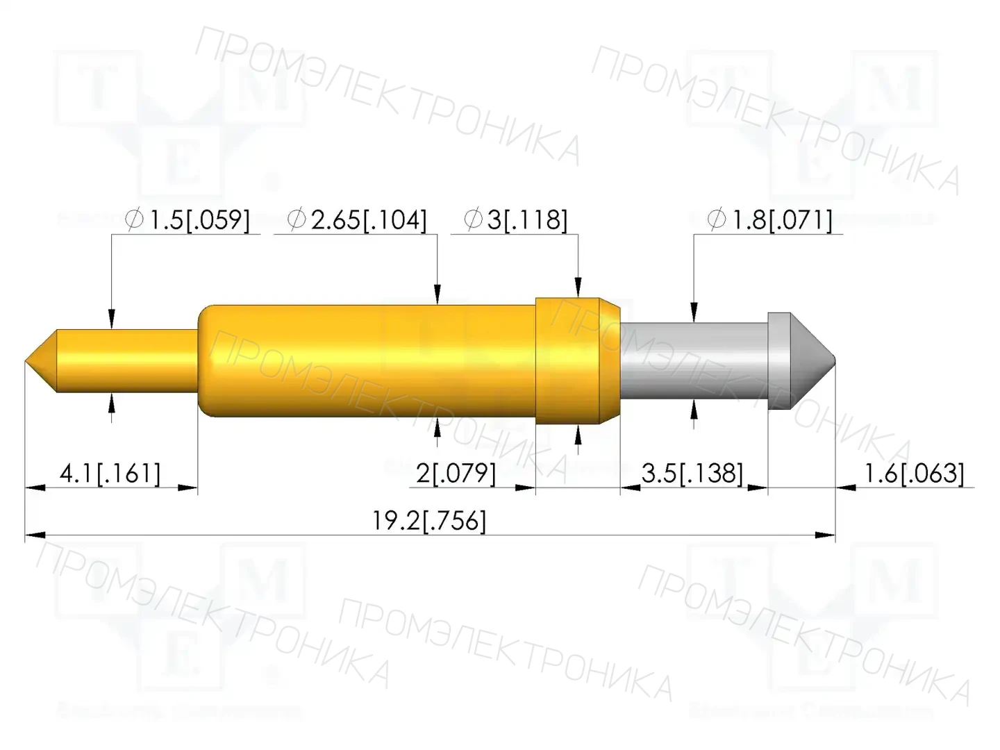 INGUN GKS-913 308 230 R 0802 1 — Измерительные щупы