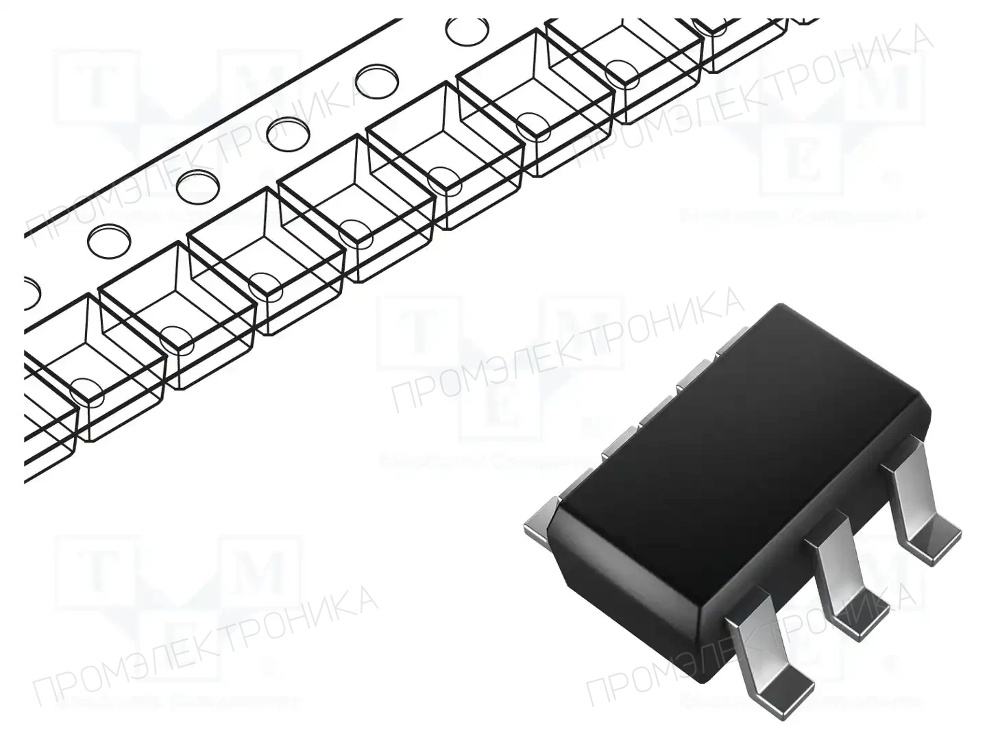 Texas Instruments INA210AIDCKT — Операционные усилители SMD