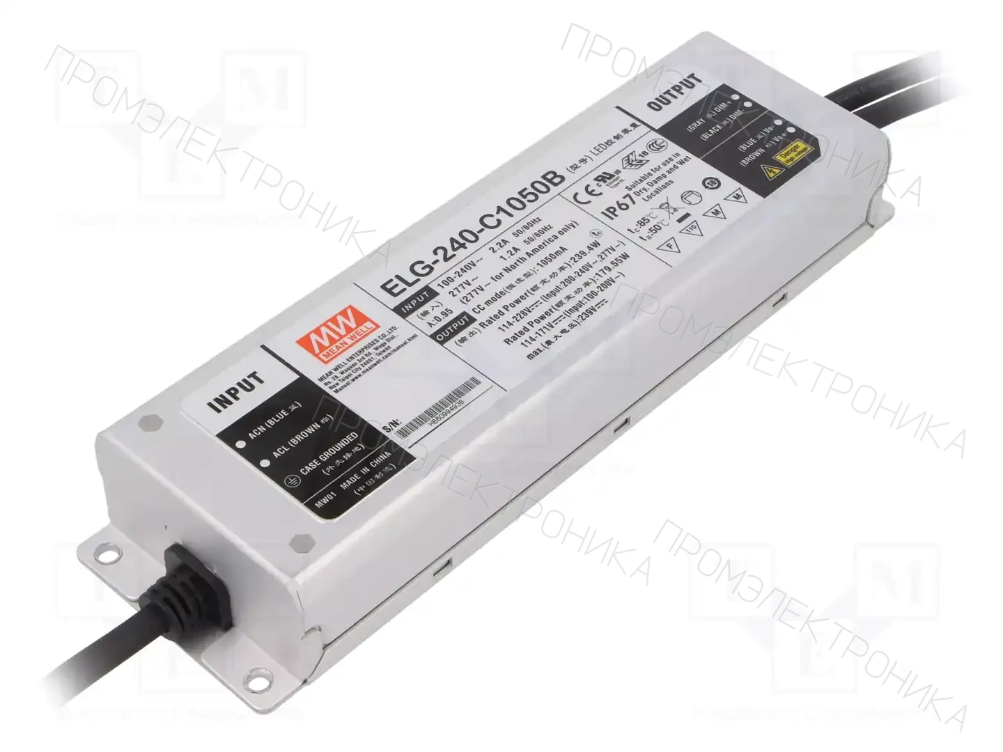 MEAN WELL ELG-240-C1050B — Блоки питания для LED