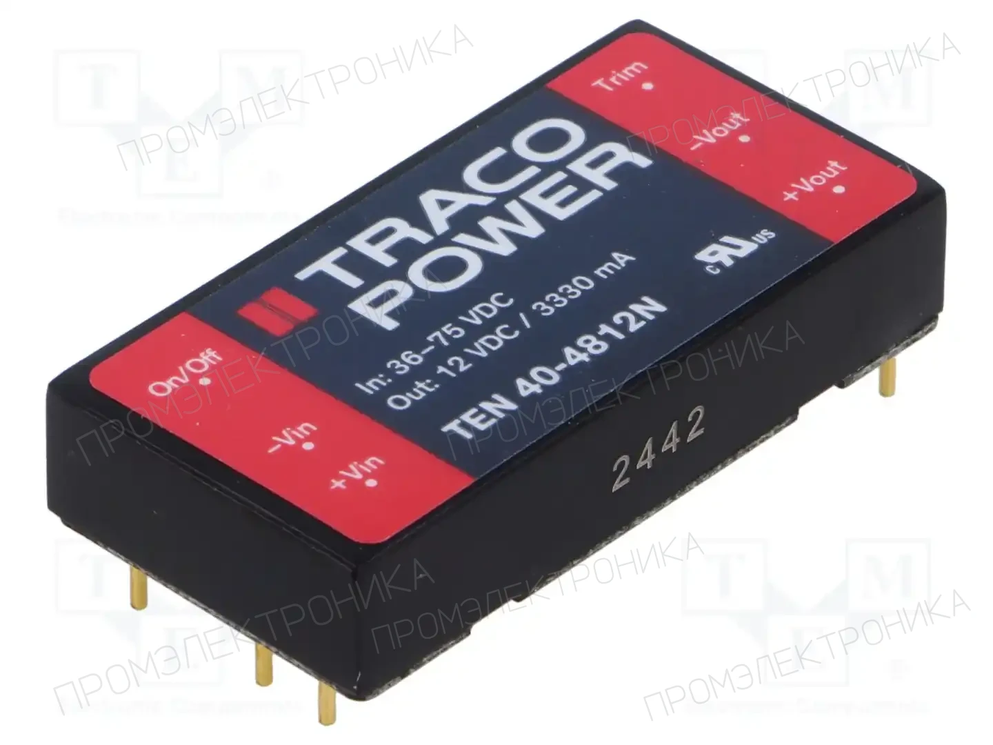 TRACO POWER TEN 40-4812N — Преобразователи DC/DC