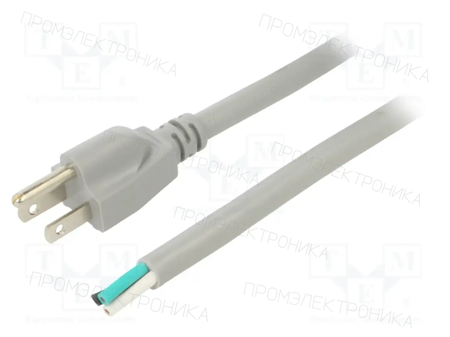 LIAN DUNG LT-202 SJT 14/3 105C GRY 5M END CUT — Кабели питания компьютерные и универс
