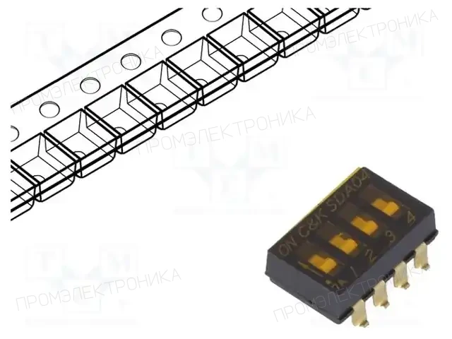 C&K SDA04H0SBR — Переключатели типа Dip-Switch