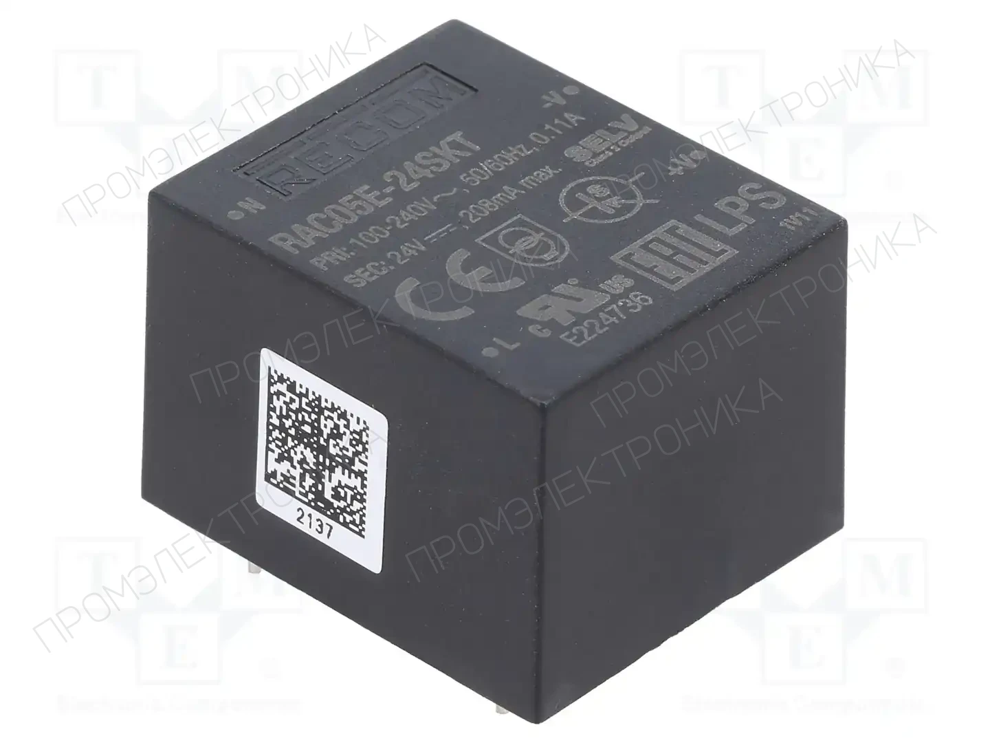 RECOM RAC05E-24SKT — Преобразователи AC/DC для PCB